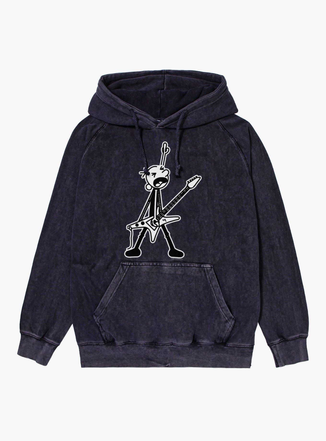Diary Of A Wimpy Kid Rock Guitar Solo Mineral Wash Hoodie
