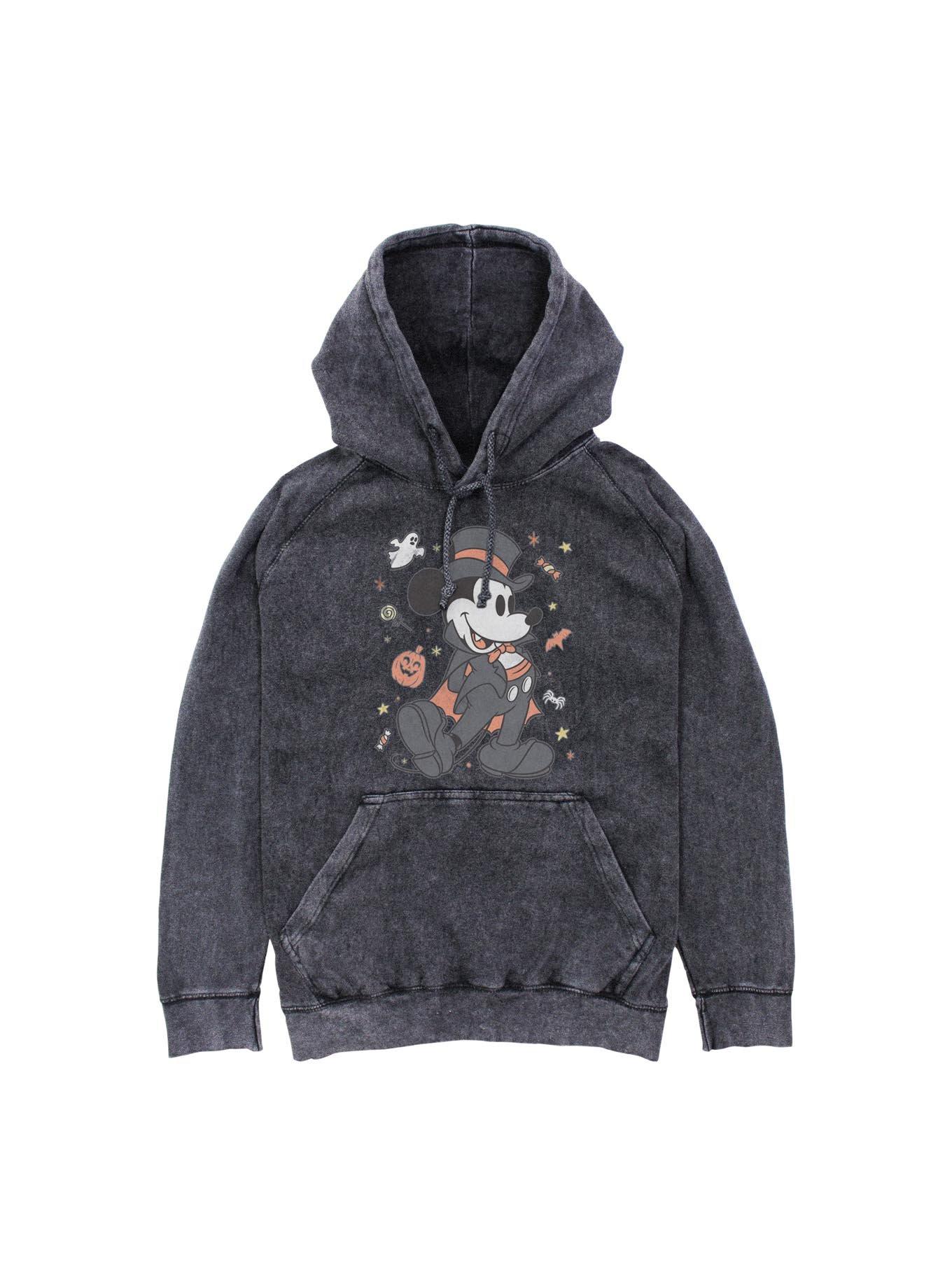 NULL Disney Mickey Mouse Vampire Mickey Halloween Mineral Wash Hoodie
