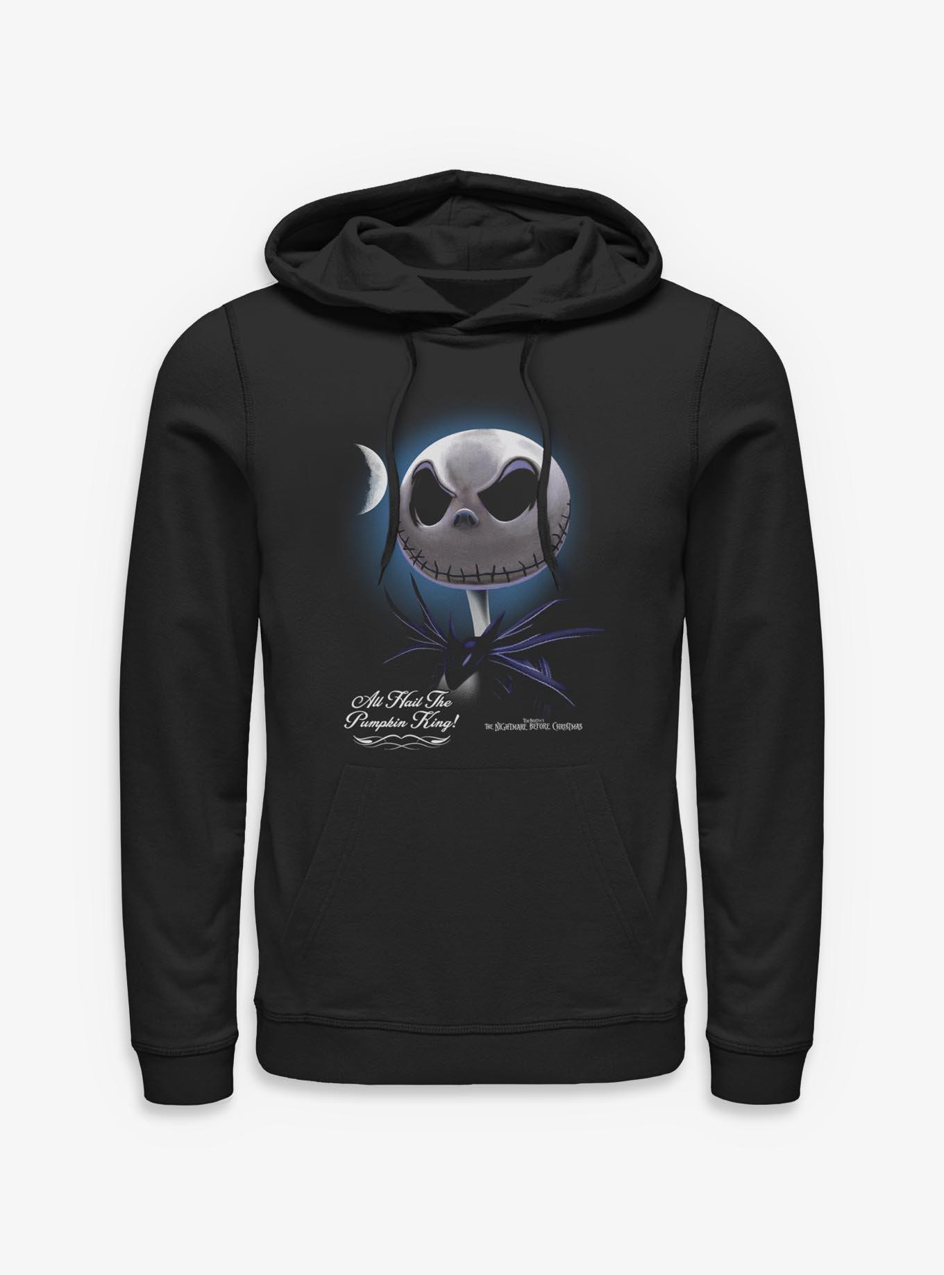 Disney The Nightmare Before Christmas Skellington Moon Hoodie, BLACK, hi-res view 1