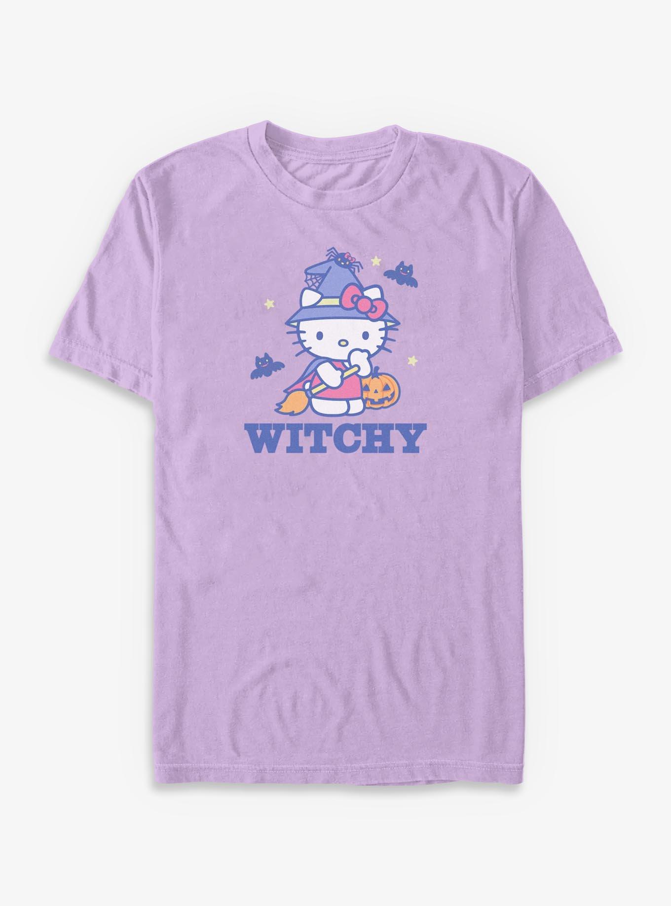 COMFORTCOLORS Sanrio Hello Kitty Witchy Kitty Garment Dye T-Shirt