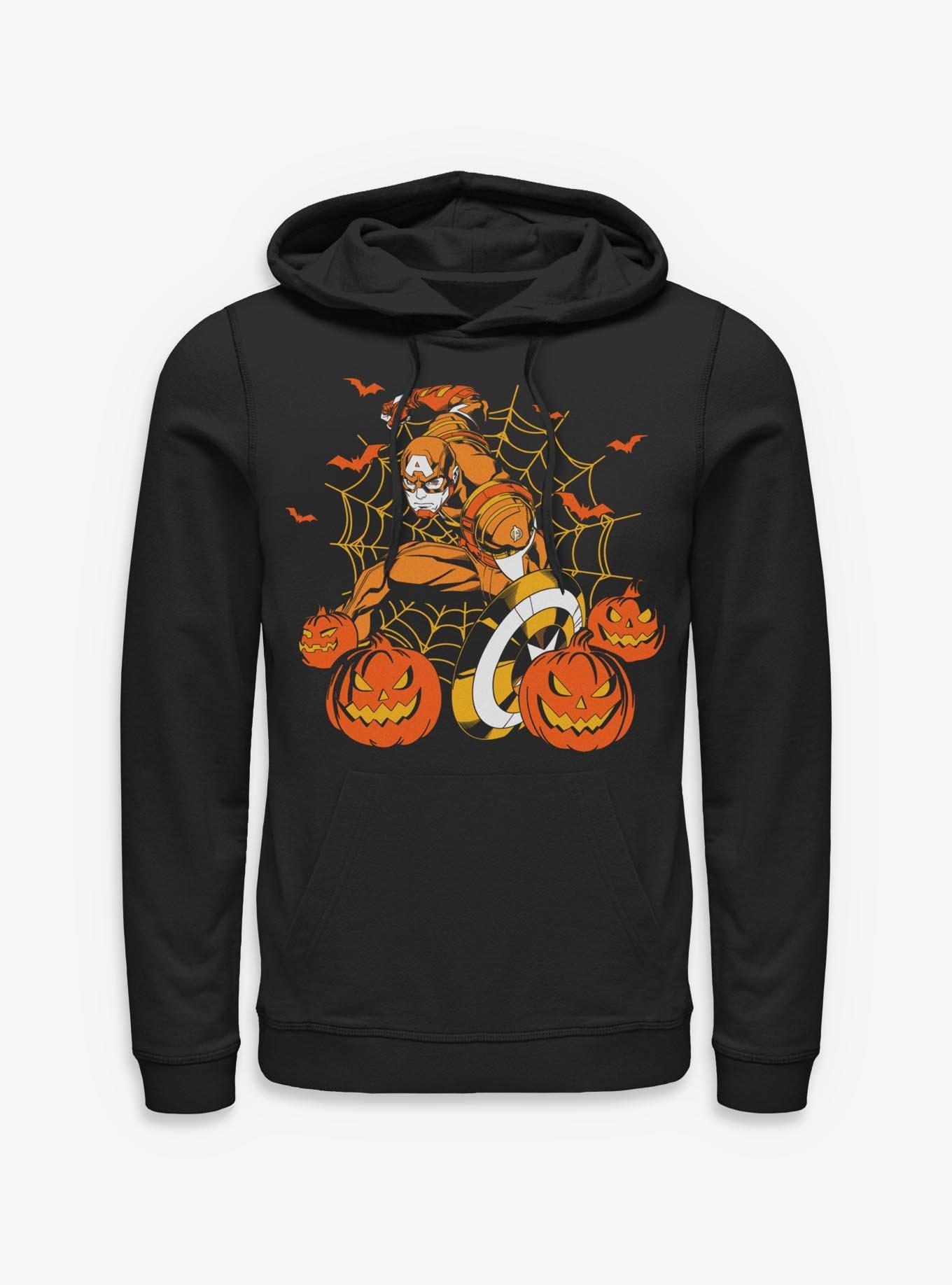 NULL Marvel Captain America Halloween Pumpkin Hoodie
