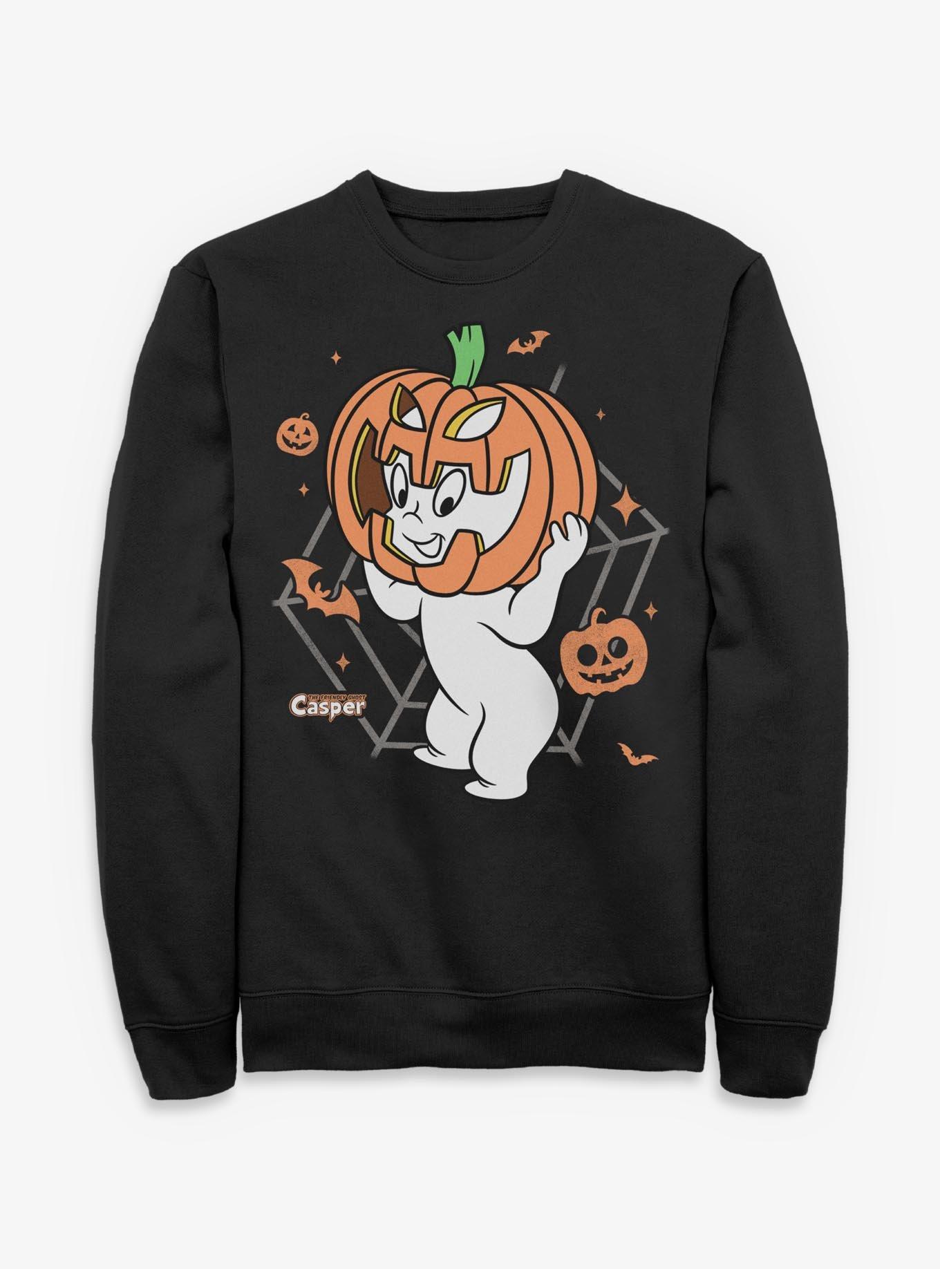 NULL Casper The Friendly Ghost Pumpkin Casper Sweatshirt