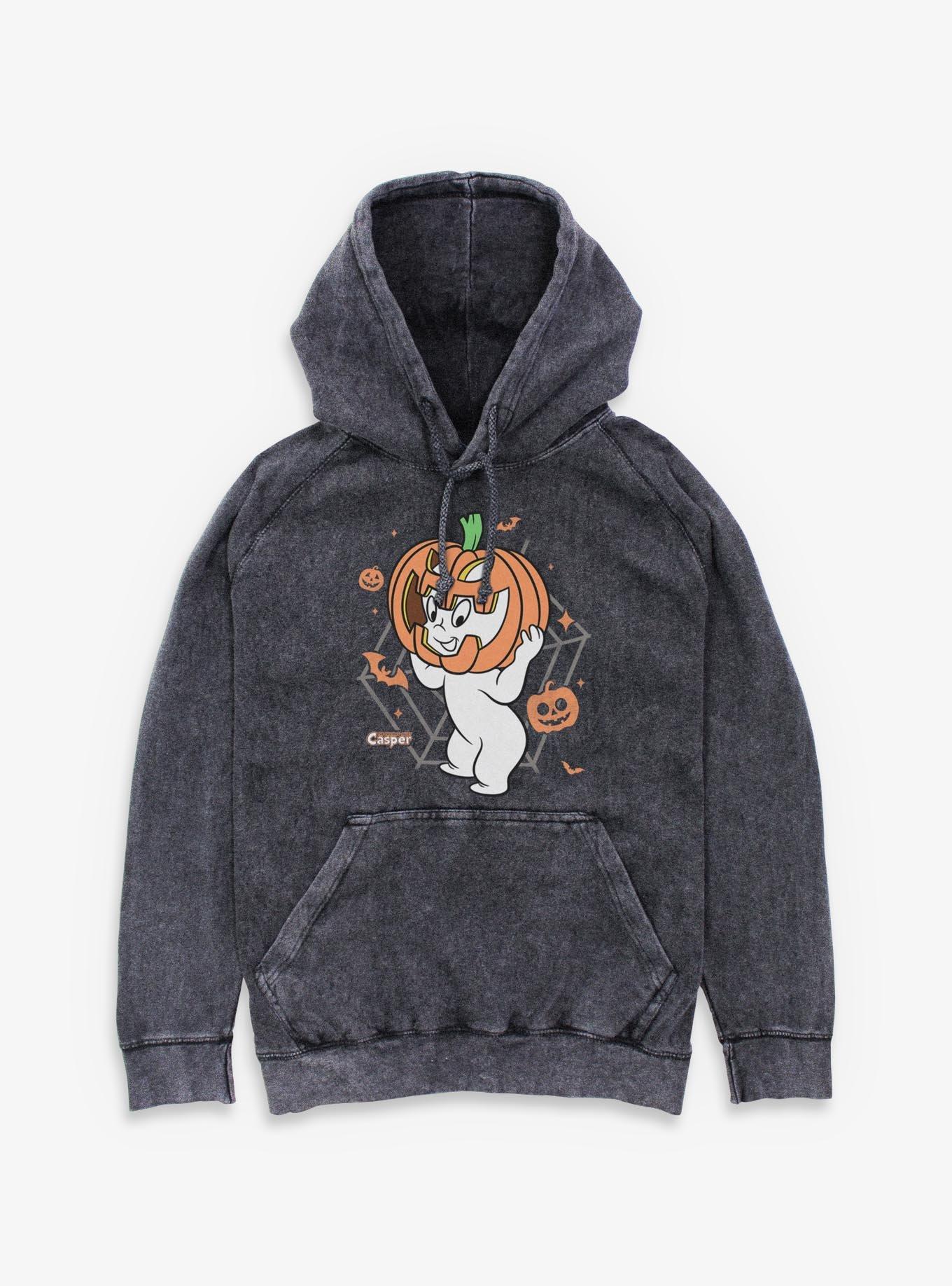NULL Casper The Friendly Ghost Pumpkin Casper Mineral Wash Hoodie