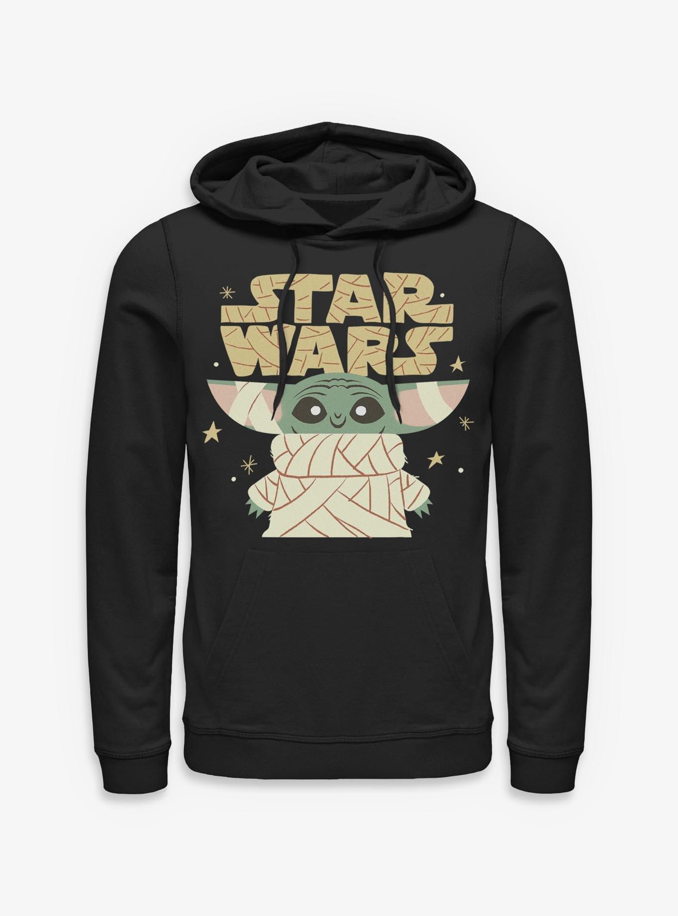Star Wars The Mandalorian Mummy Grogu Hoodie, BLACK, hi-res view 1
