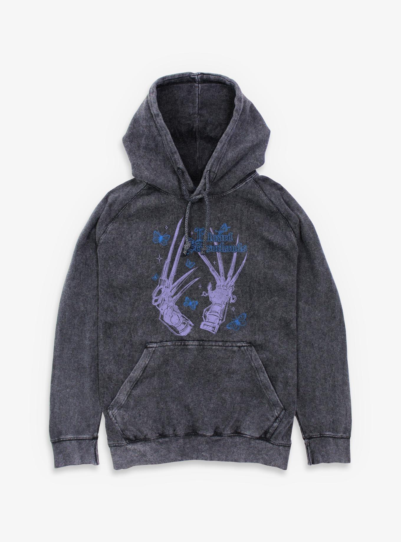 NULL Edward Scissorhands Enchanted Butterflies Mineral Wash Hoodie