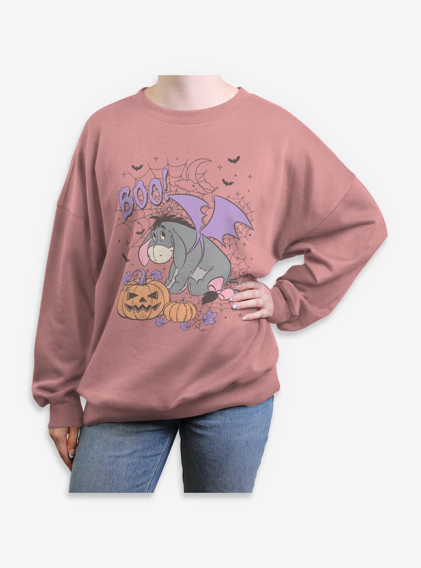 Disney Winnie The Pooh Boo Eeyore Girls Oversized Sweatshirt