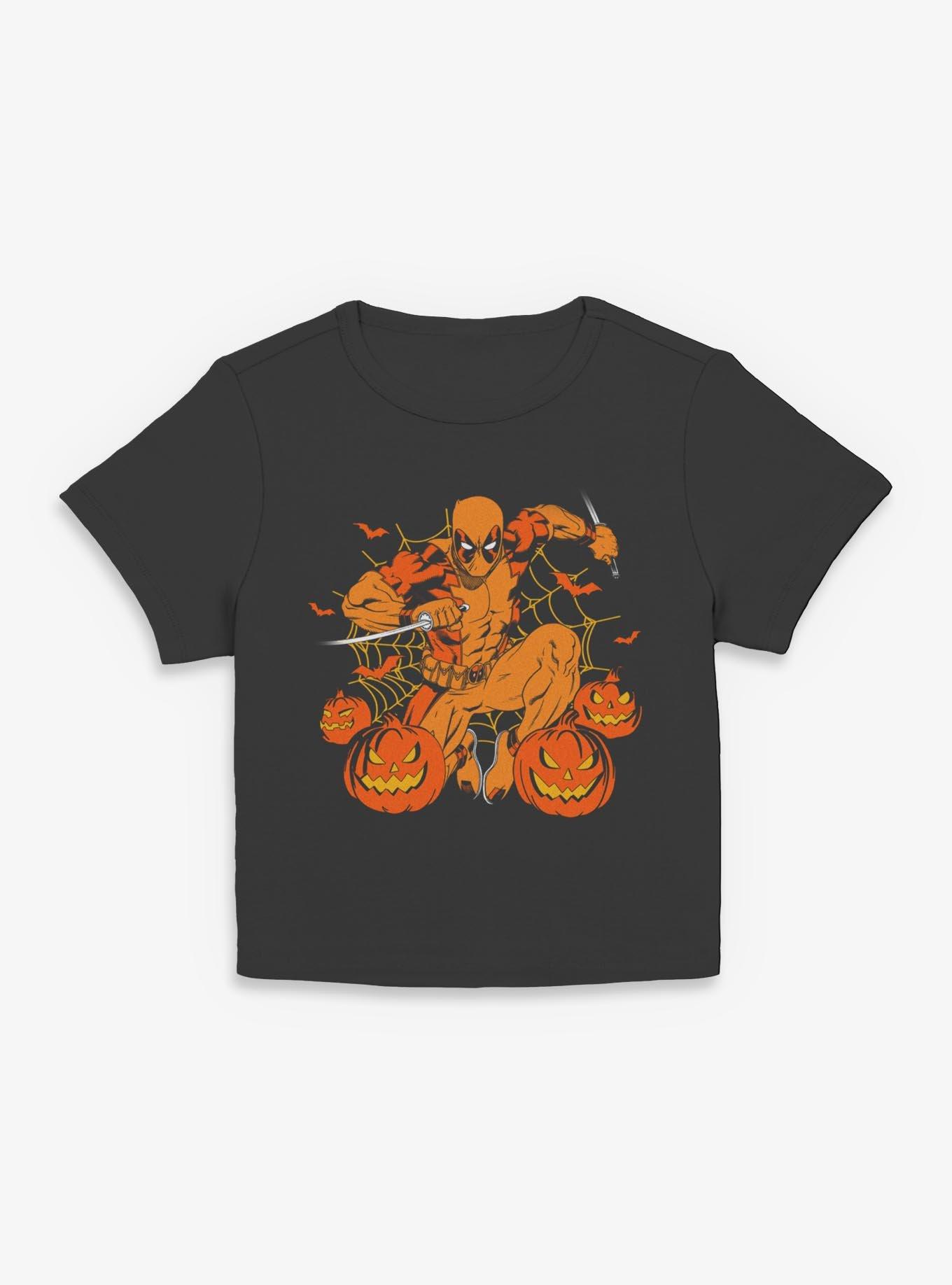 Marvel Deadpool Halloween Pumpkin Girls Baby T-Shirt
