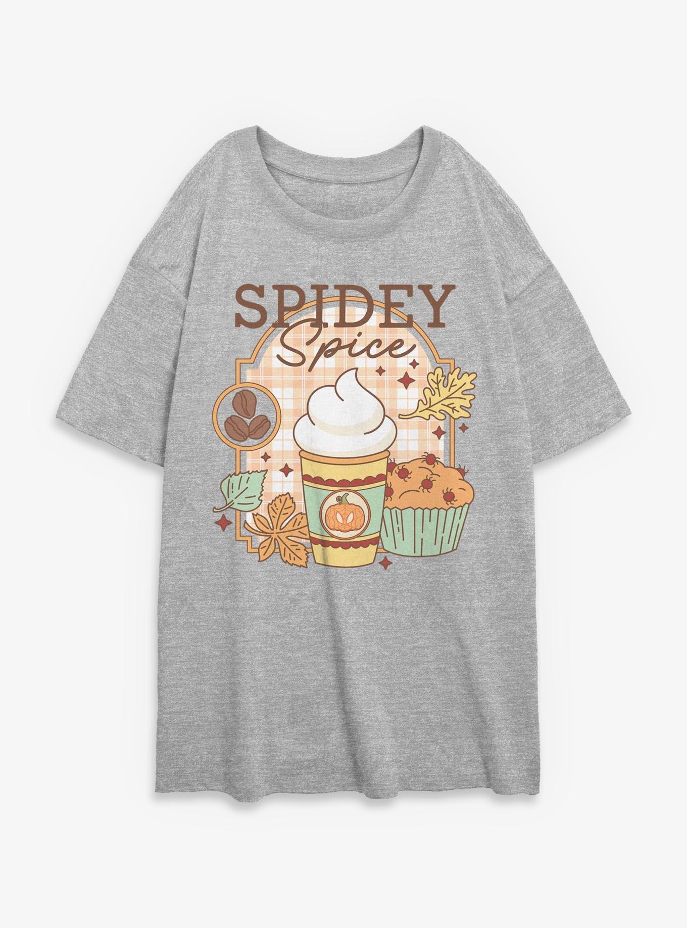 Marvel Spider-Man Spidey Spice Girls Oversized T-Shirt, ATH HTR, hi-res view 1