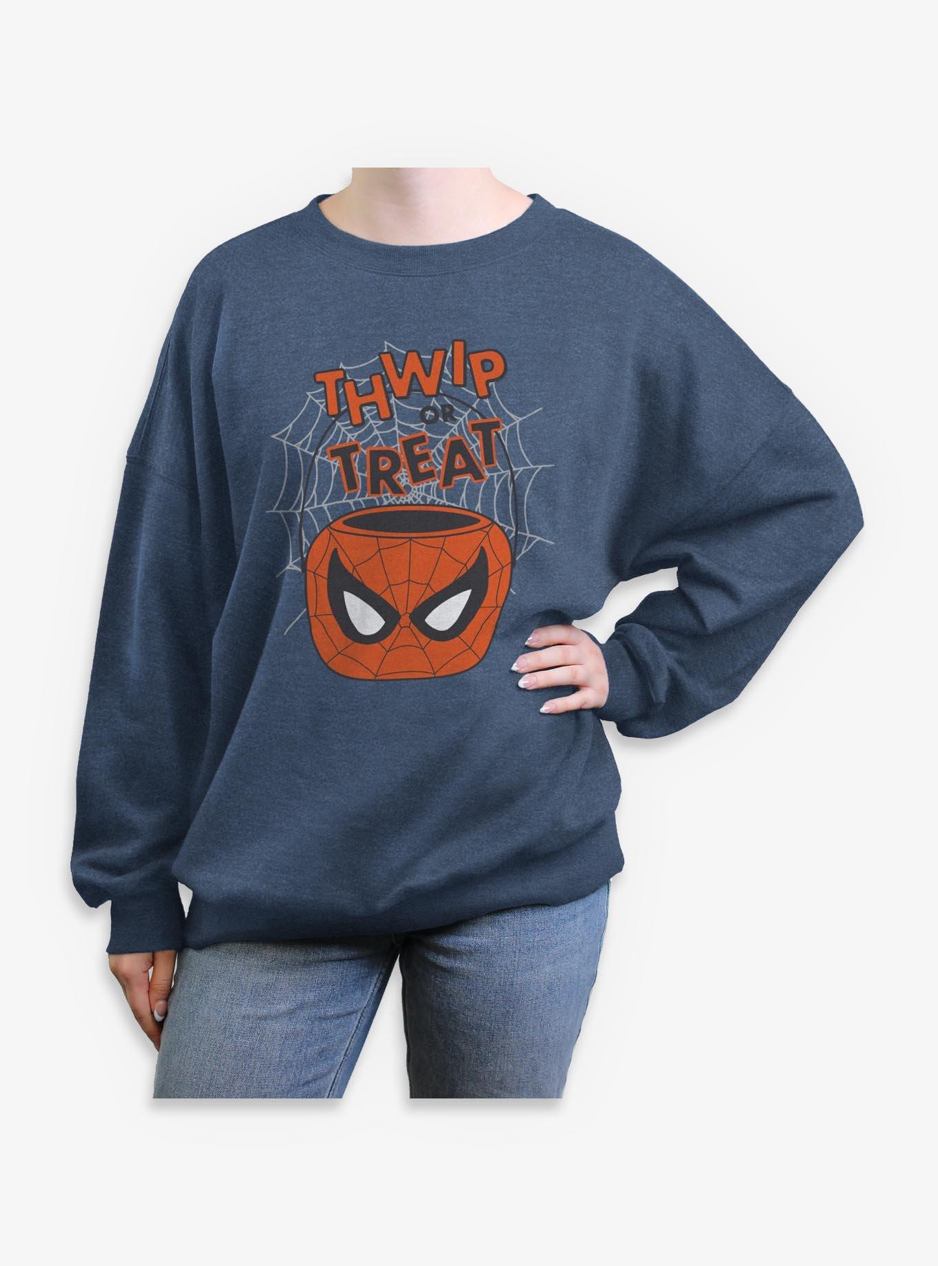 Marvel Spider-Man Spidey Halloween Bucket Girls Oversized Sweatshirt