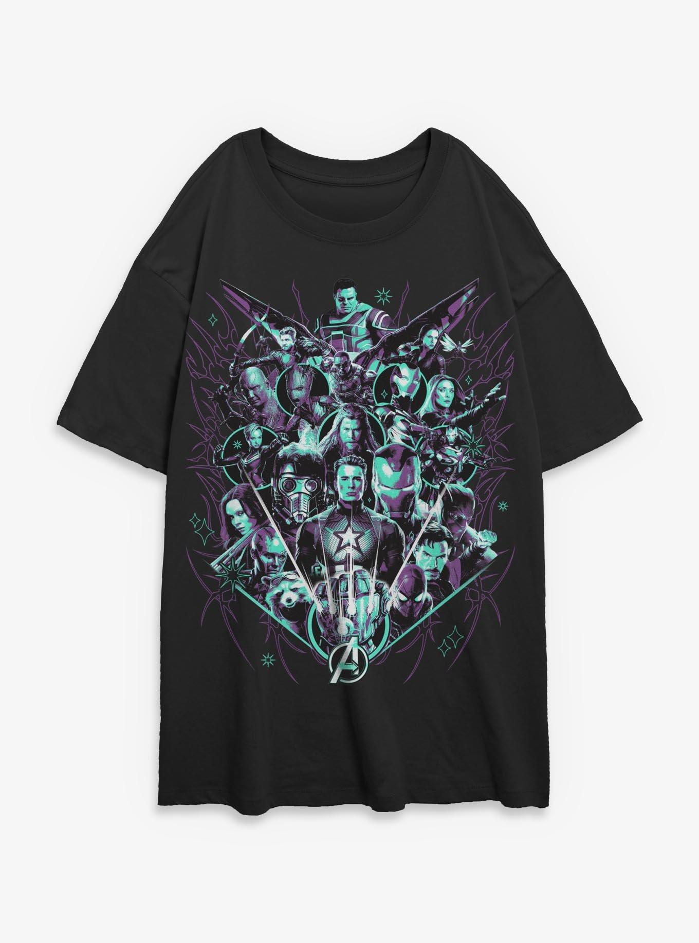 Marvel Avengers: Endgame Final Battle Womens Oversized T-Shirt