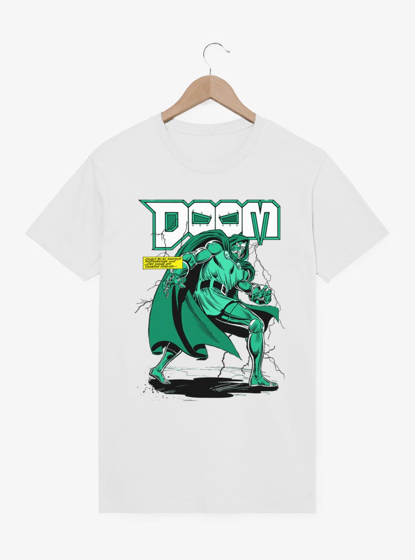 Marvel Comics Retro Doom Cape Swoosh Caught On Camera T-Shirt BoxLunch Exclusive