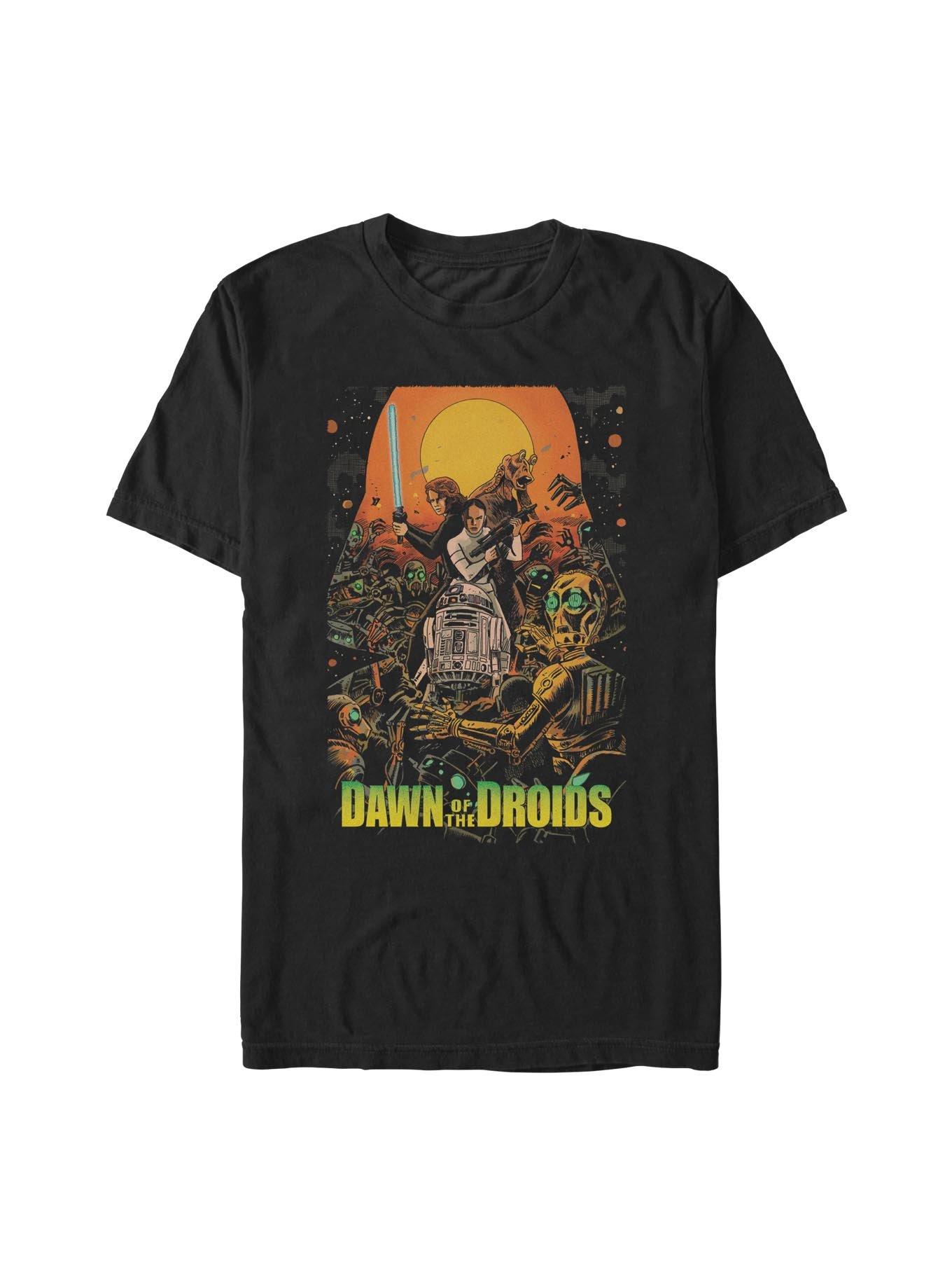 Star Wars Dawn Of Droids T-Shirt, BLACK, hi-res view 1
