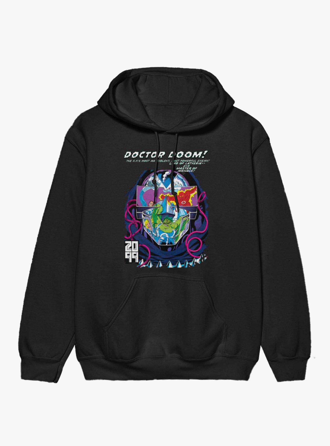 Marvel Comics Retro Doom 2099 Face Of Heroes Hoodie BoxLunch Exclusive