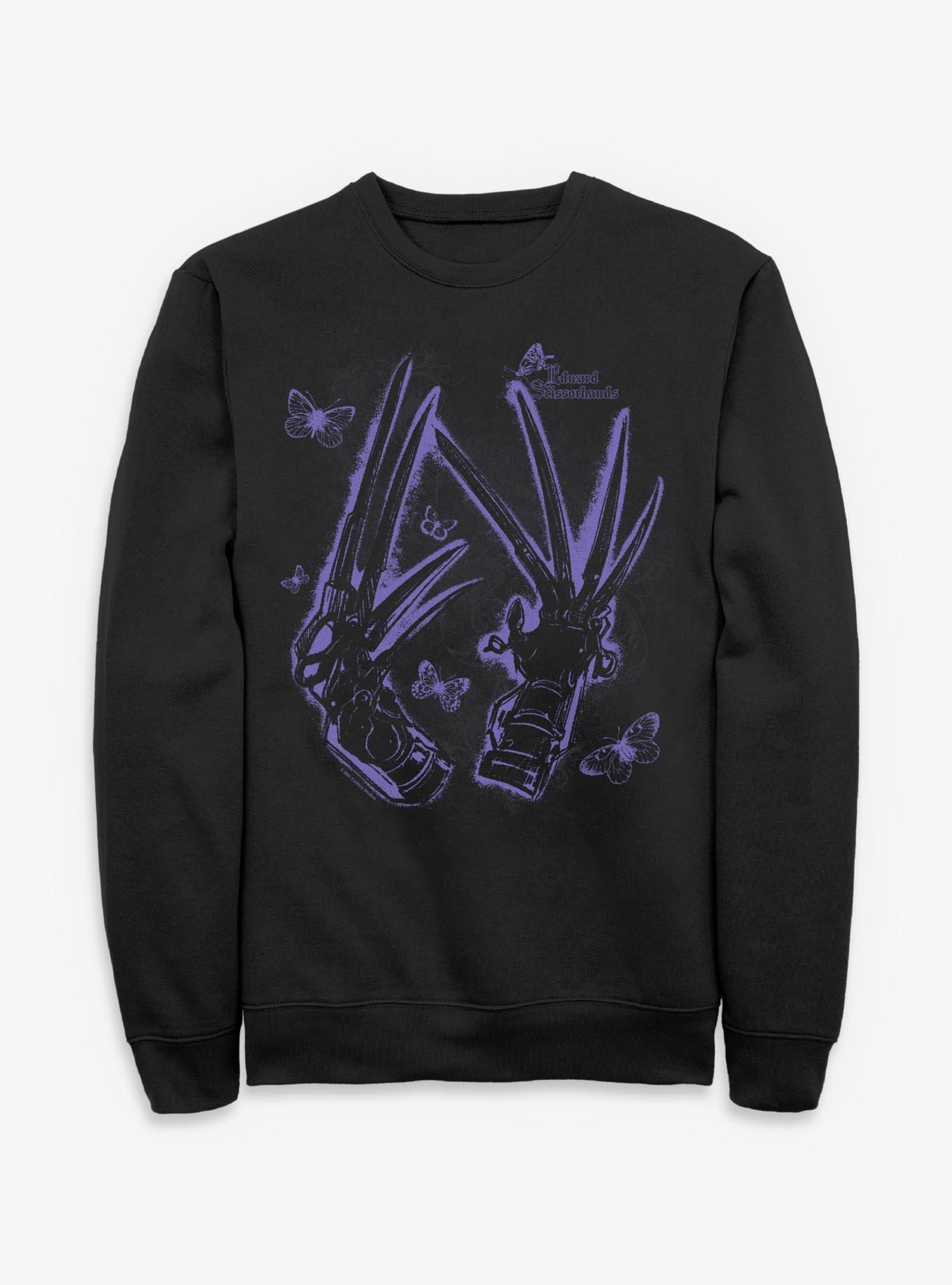 Edward Scissorhands Grungeward Scissorhands Sweatshirt, BLACK, hi-res view 1