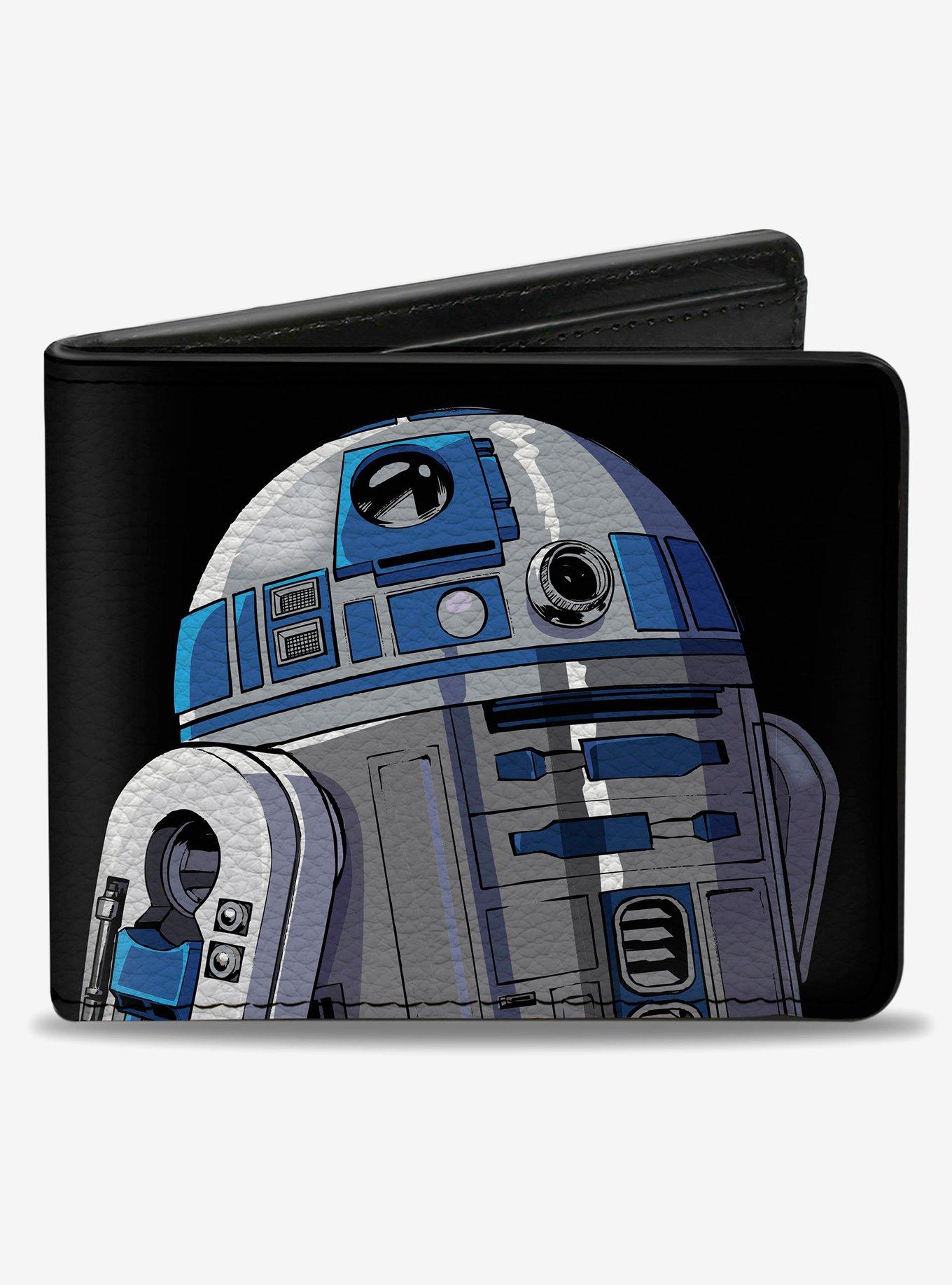 Star Wars R2-D2 Pose and Text Bifold Wallet