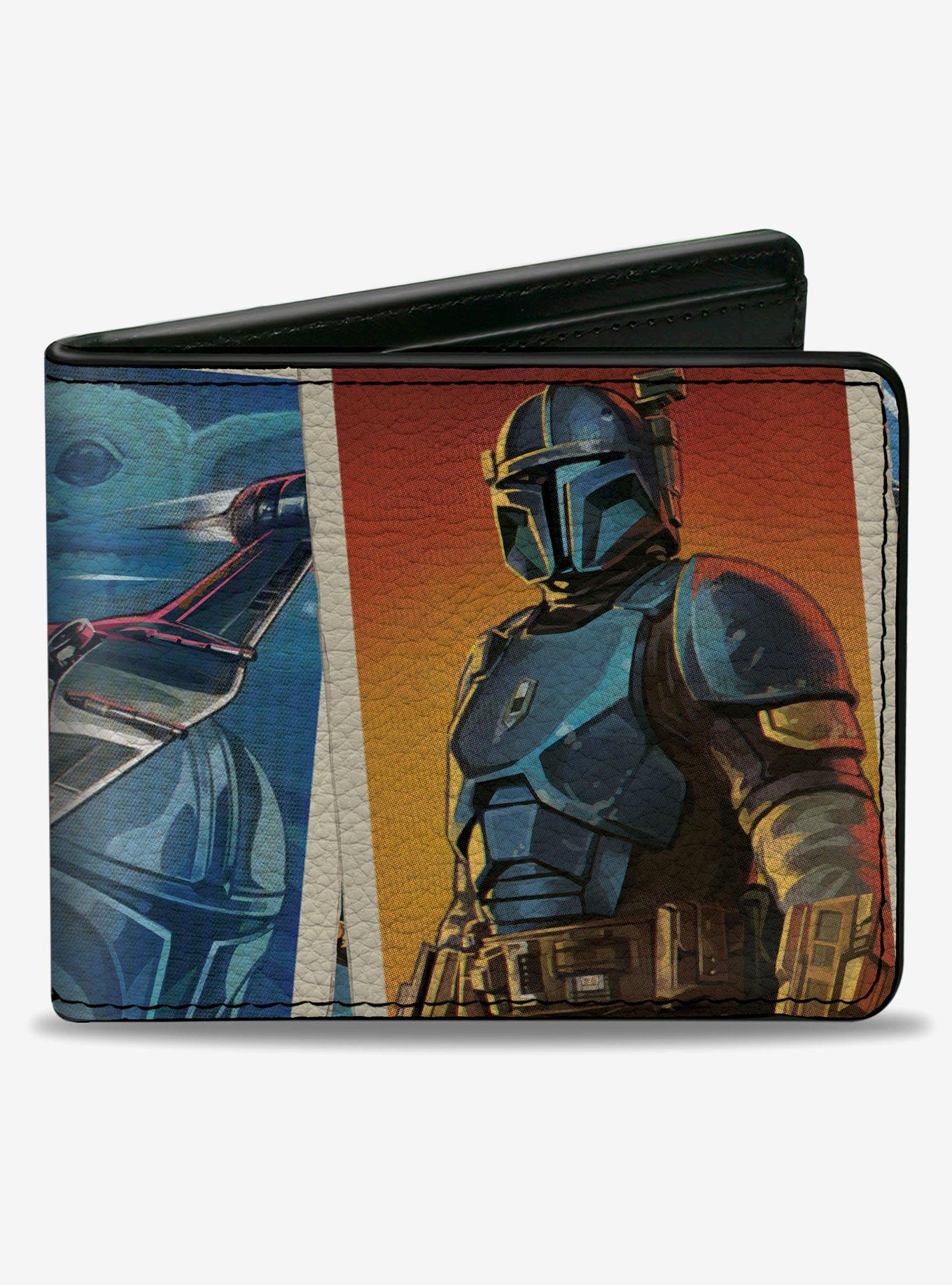 Star Wars The Mandalorian and Grogu Pose Blocks Bifold Wallet