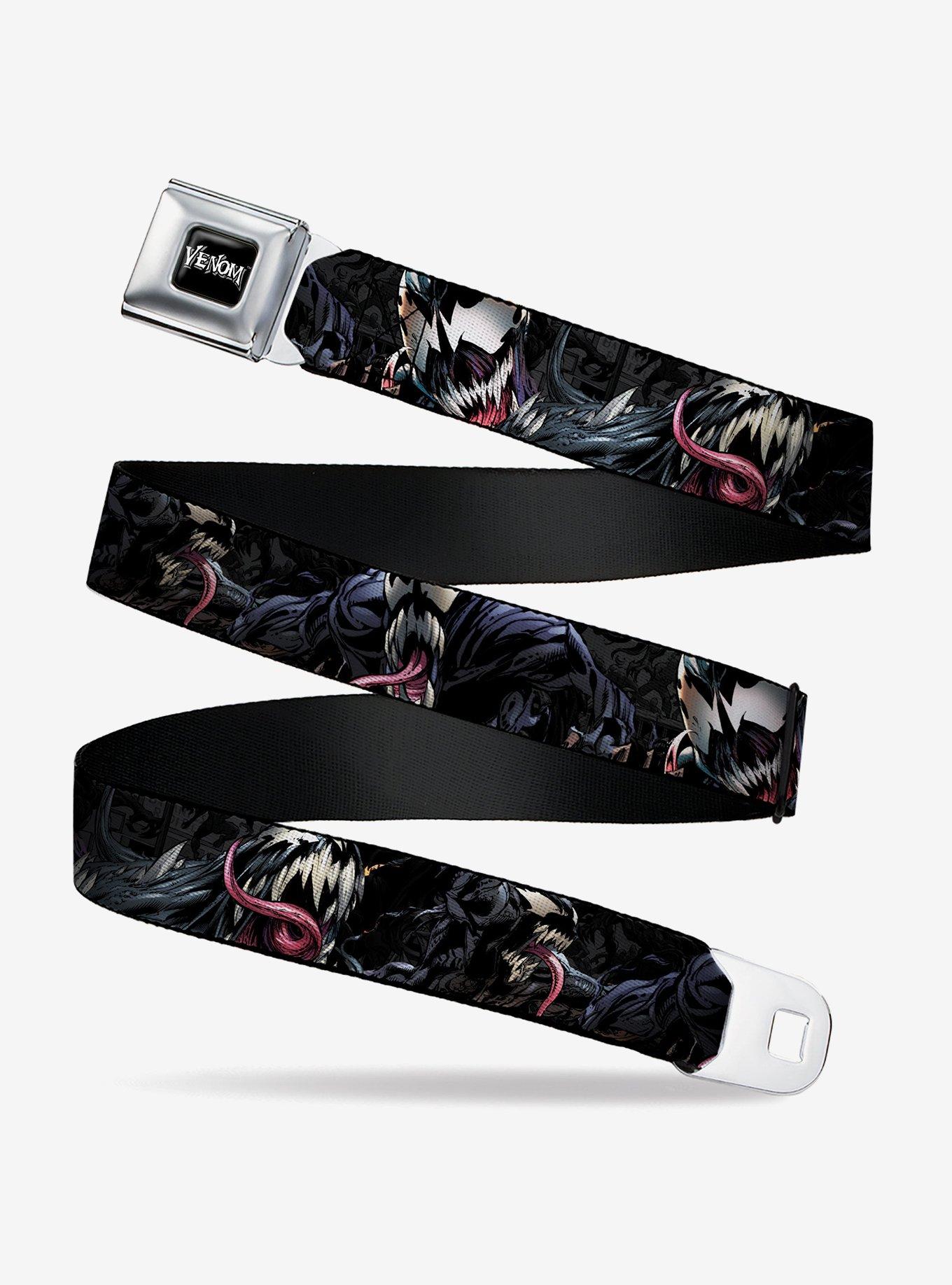Marvel Venom Close Up Youth Seatbelt Buckle Belt