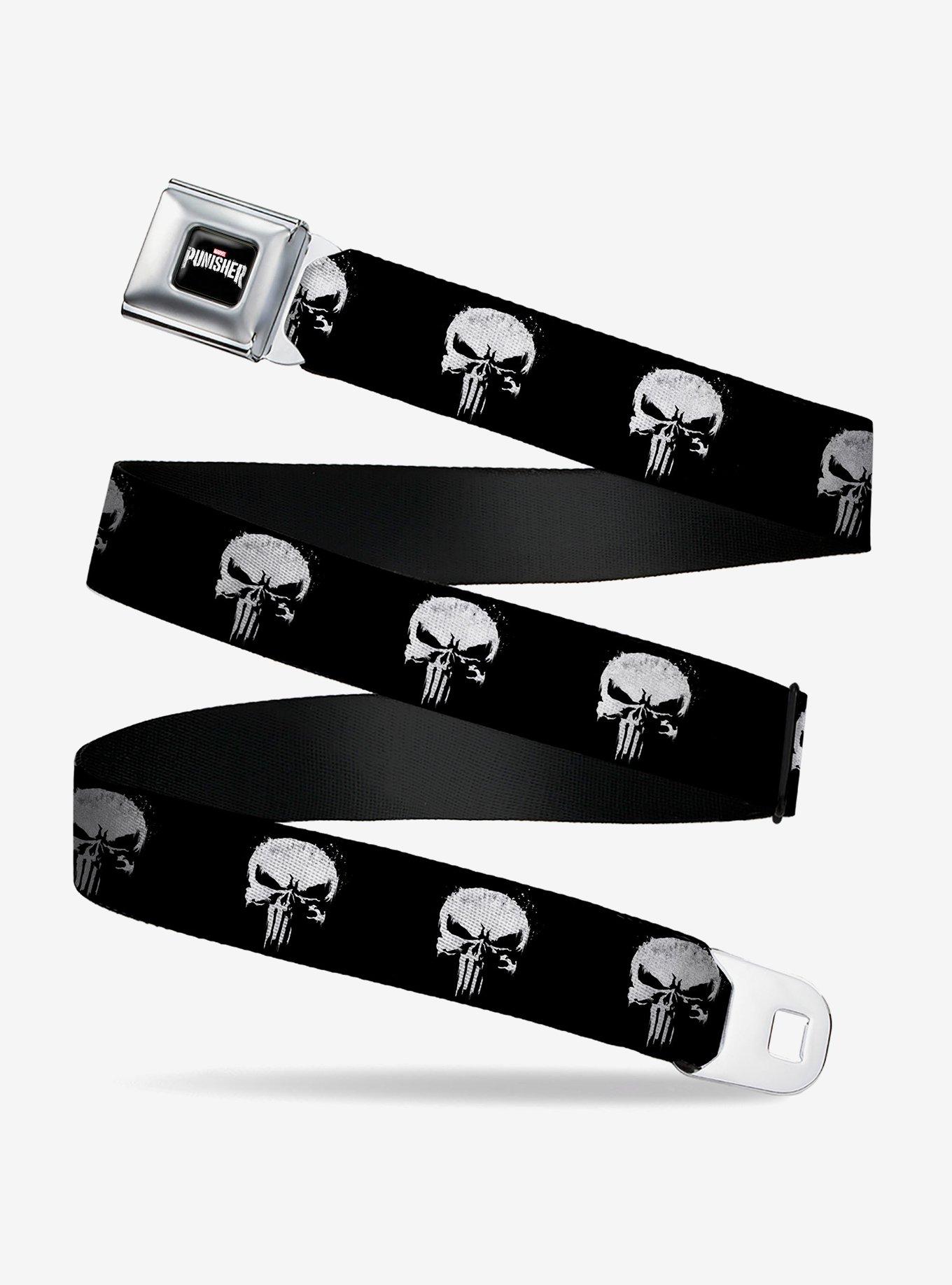 Marvel Punisher 2017 Series Icon Seatbelt Buckle Belt
