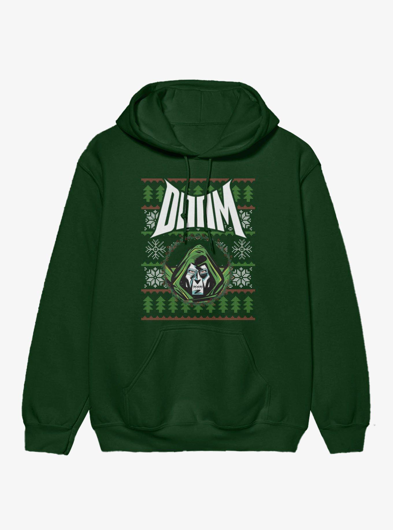 Marvel Fantastic Four Doctor Doom Ugly Christmas Sweater Pattern Hoodie