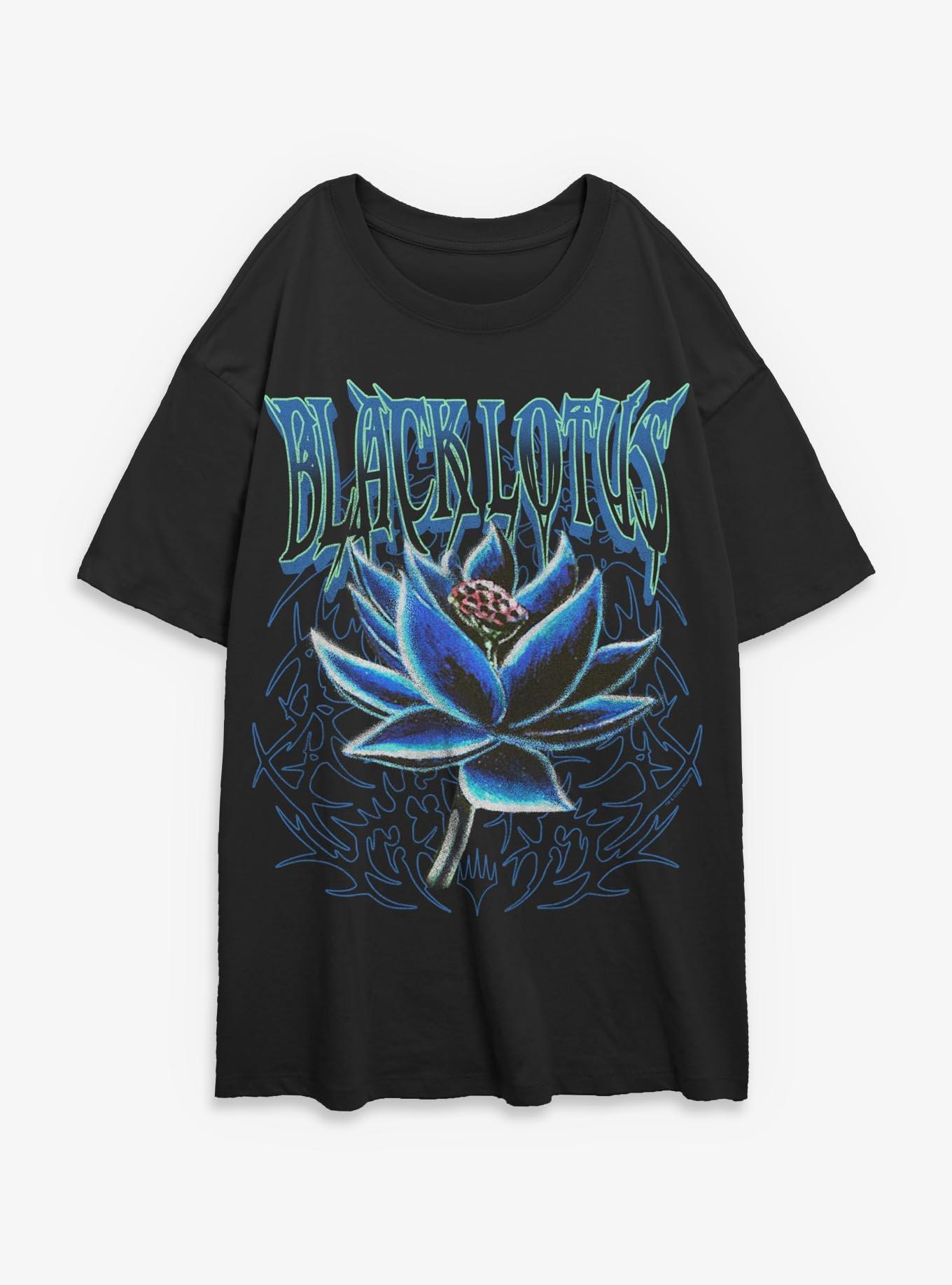 Magic The Gathering Black Lotus Womens Oversized T-Shirt