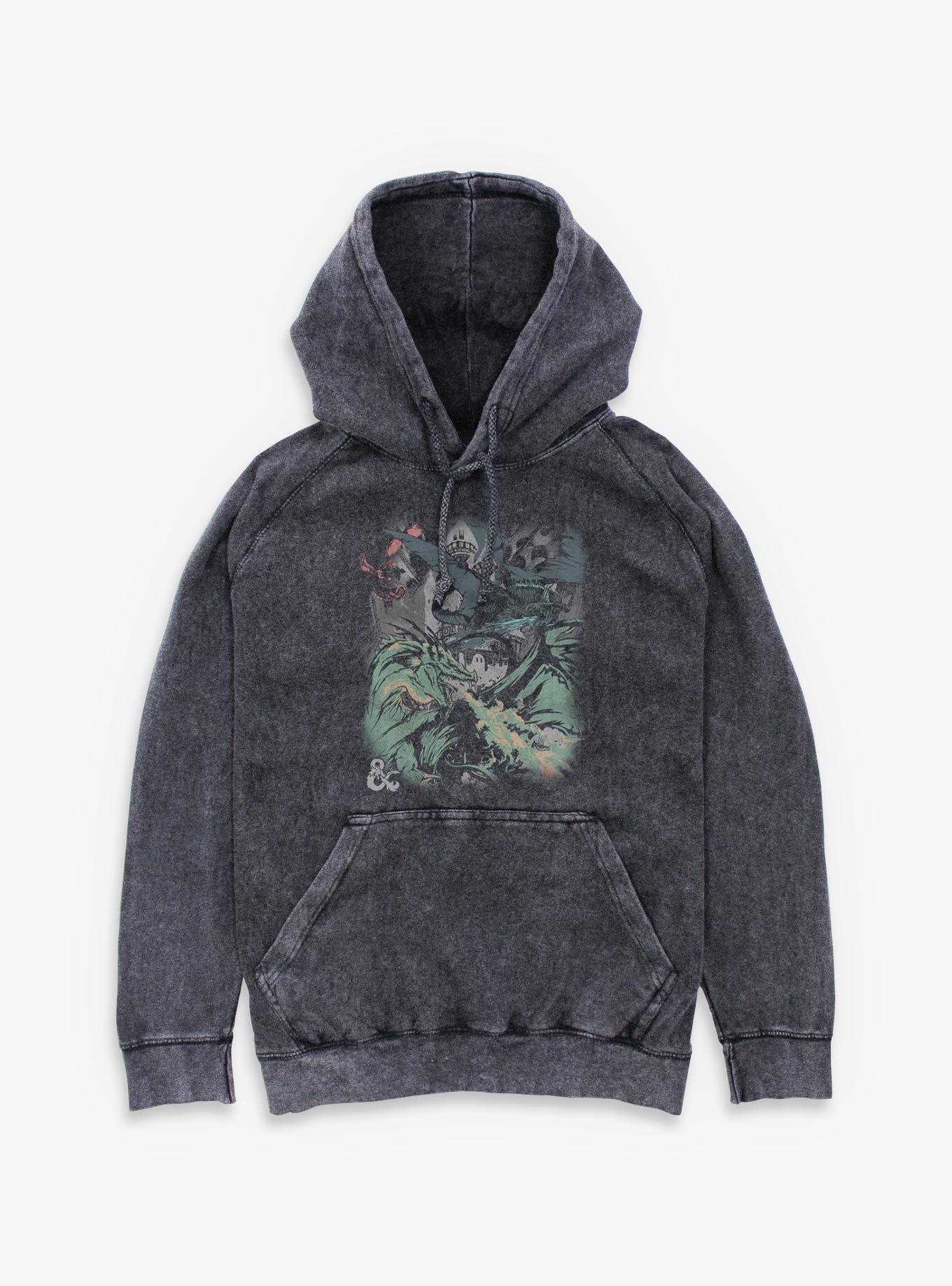 Dungeons & Dragons Dungeon With Castle Mineral Wash Hoodie