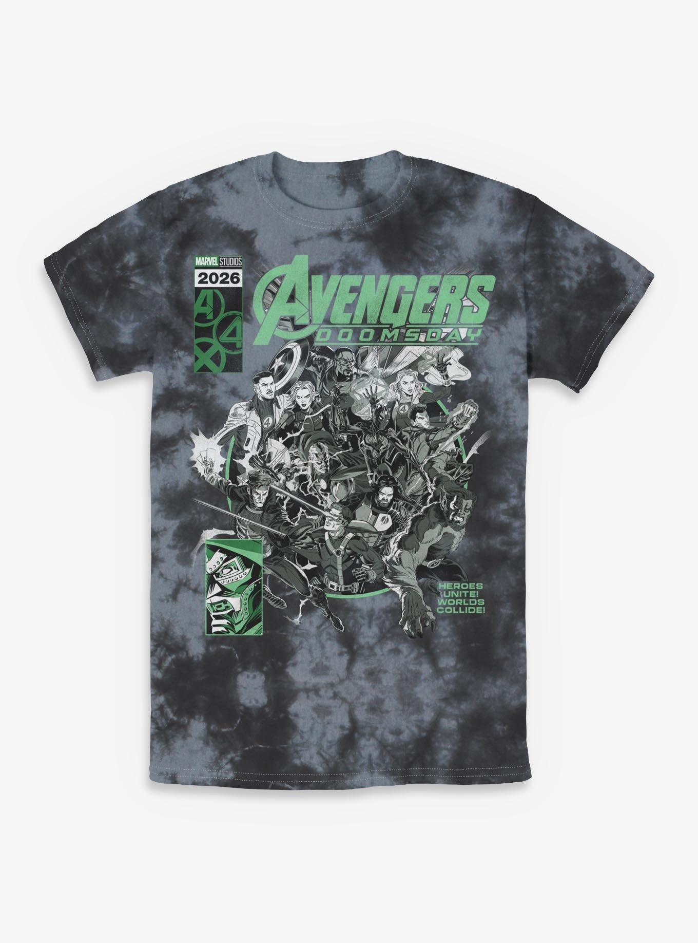 Marvel Avengers Doomsday Worlds Collide Tie-Dye T-Shirt BoxLunch