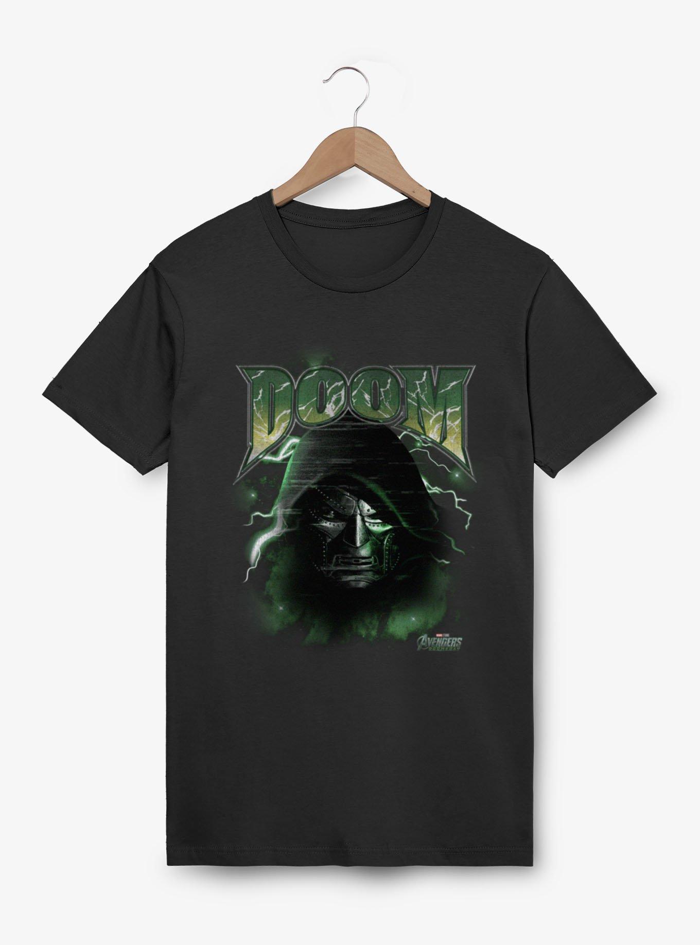 Marvel Avengers Doomsday Powers Of Green Doom Face T-Shirt