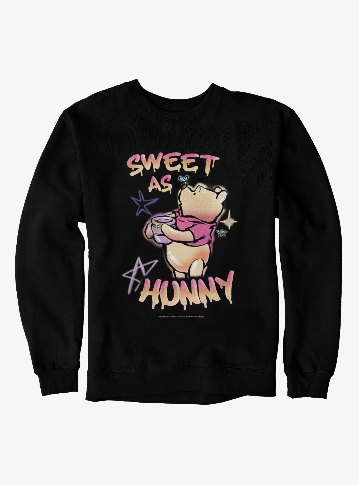 Disney Winnie The Pooh Sweet As Hunny Airbrush Sweatshirt