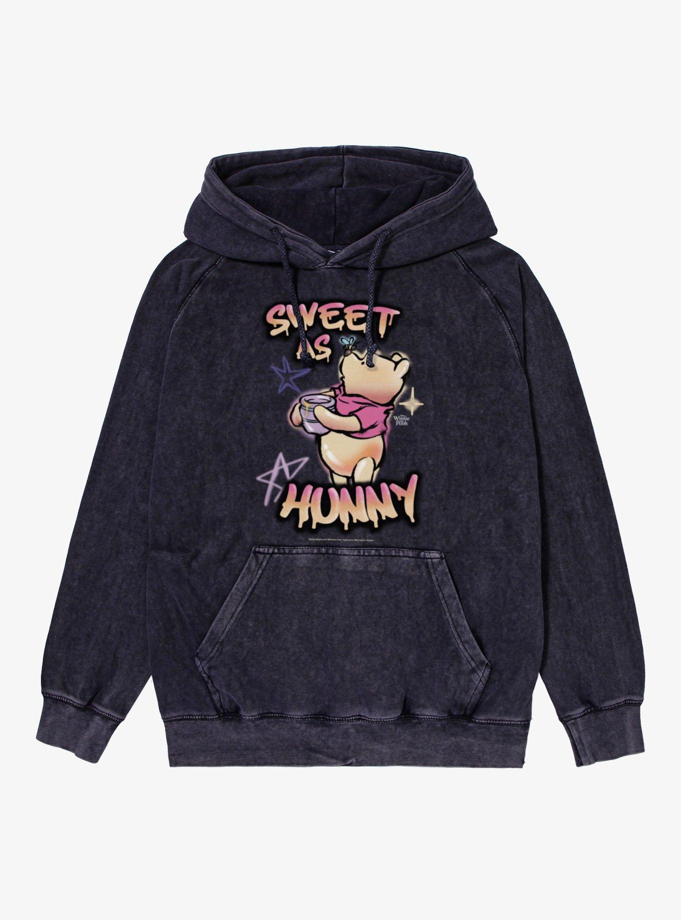 Disney Winnie The Pooh Sweet As Hunny Airbrush Mineral Wash Hoodie