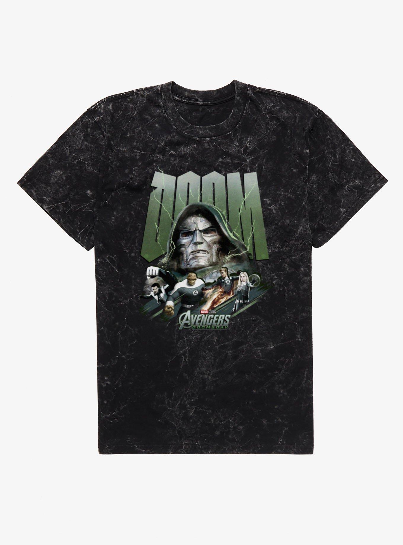 Marvel Avengers Doomsday Four Below Doom Power Mineral Wash T-Shirt