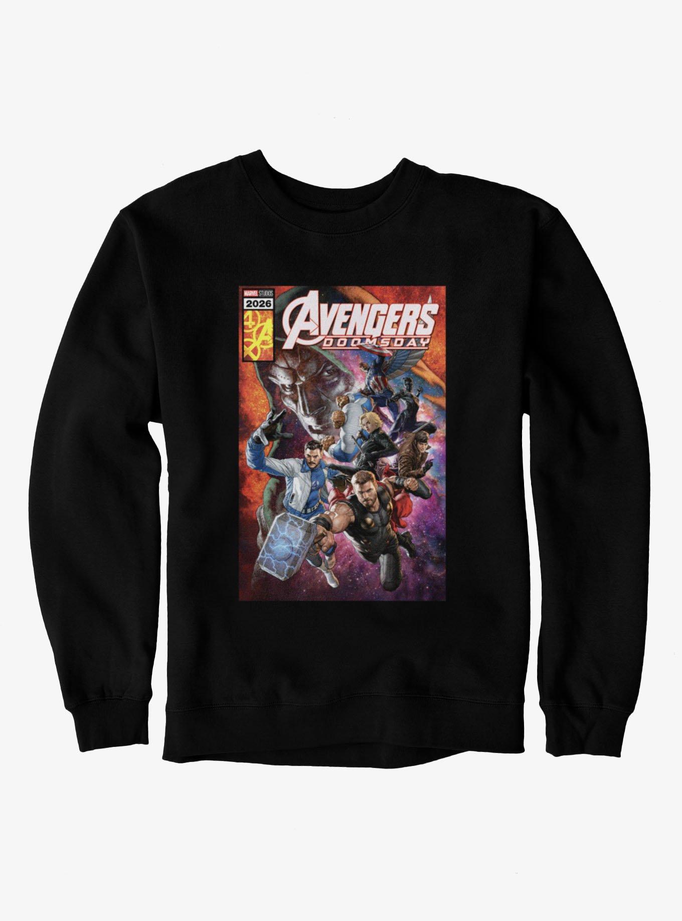 Marvel Avengers Doomsday Comic Cover Style Cosmic Team Up Sweatshirt