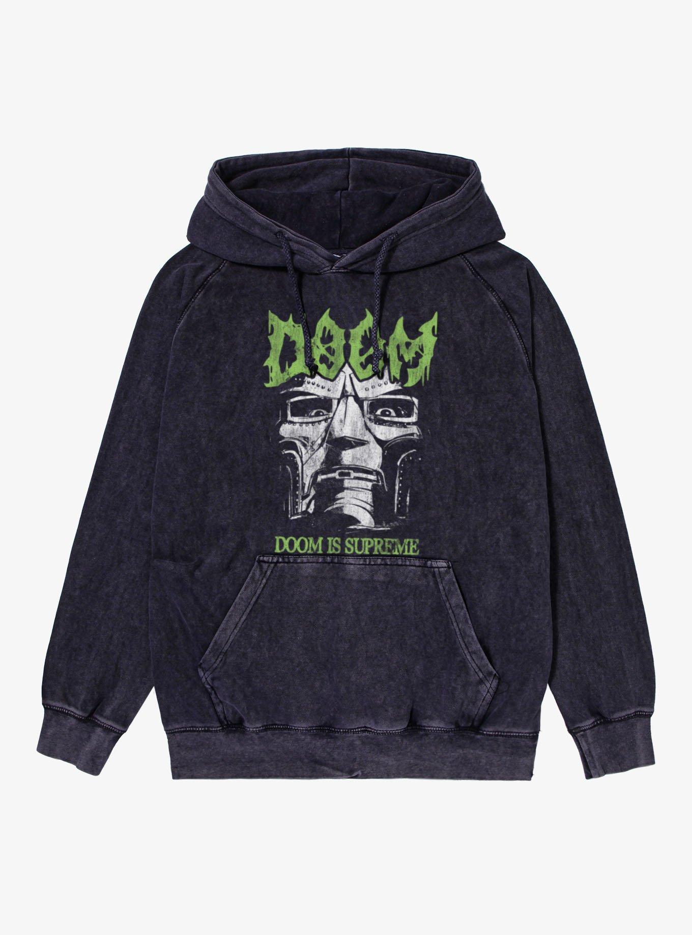 Marvel Avengers Doomsday Doom Is Supreme Mineral Wash Hoodie