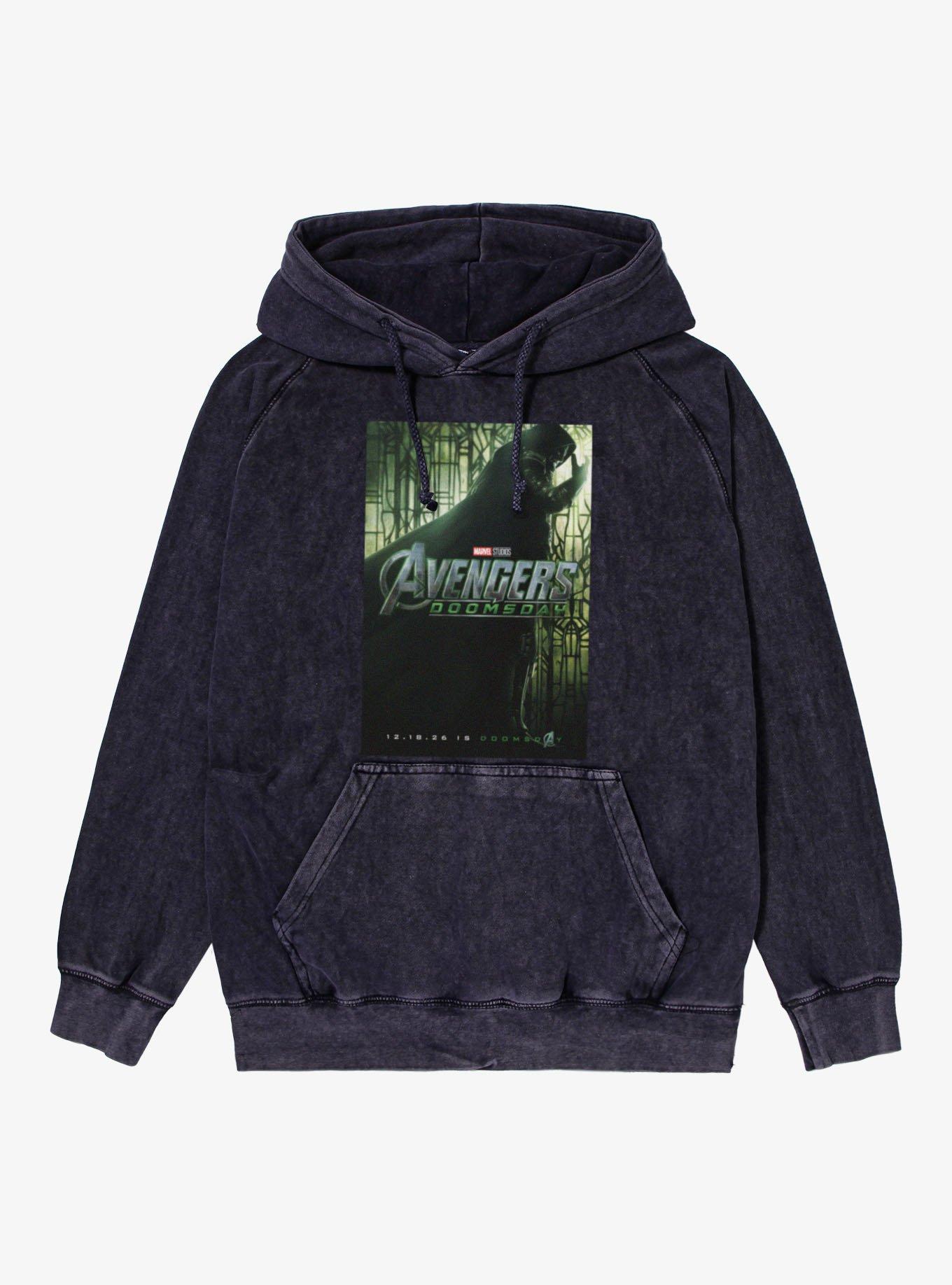 Marvel Avengers Doomsday Poster Style Mineral Wash Hoodie
