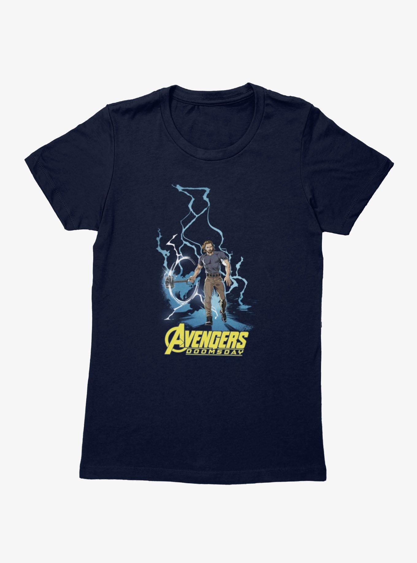 Marvel Avengers Doomsday Lightning Return Steve Rogers Womens T-Shirt