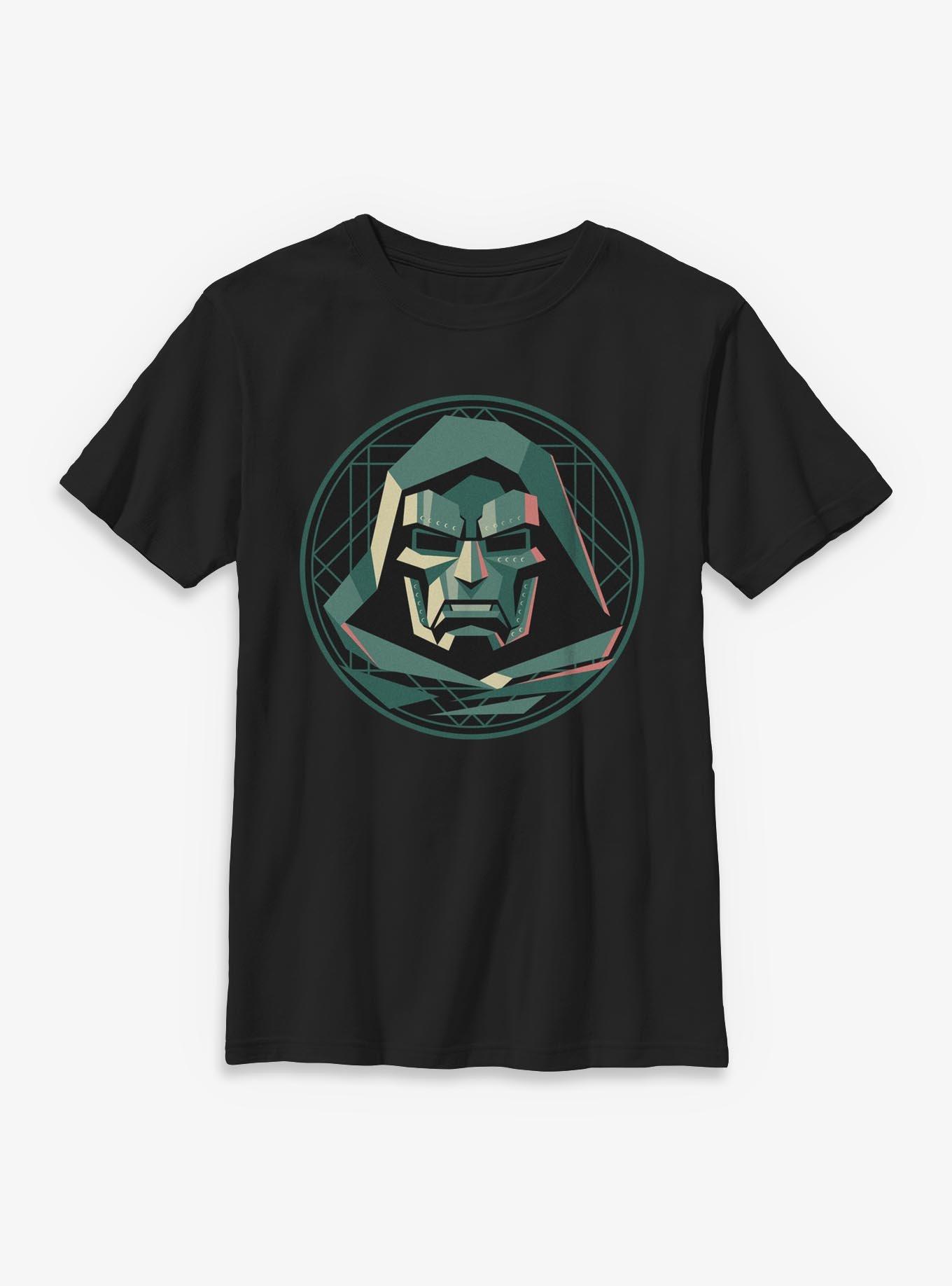 Marvel Avengers Doomsday Doom Mask Youth T-Shirt
