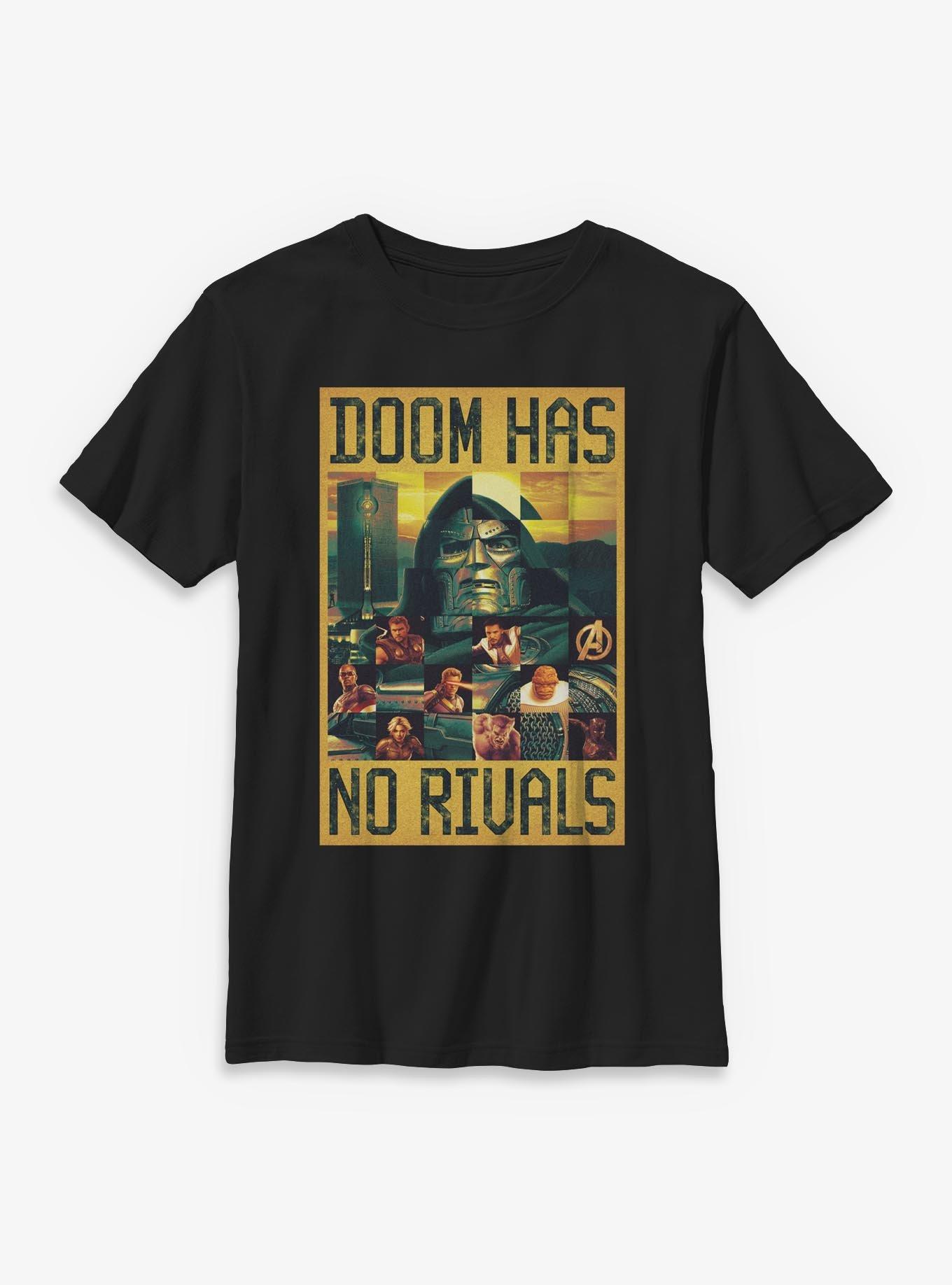 Marvel Avengers Doomsday Doom Has No Rivals Poster Youth T-Shirt