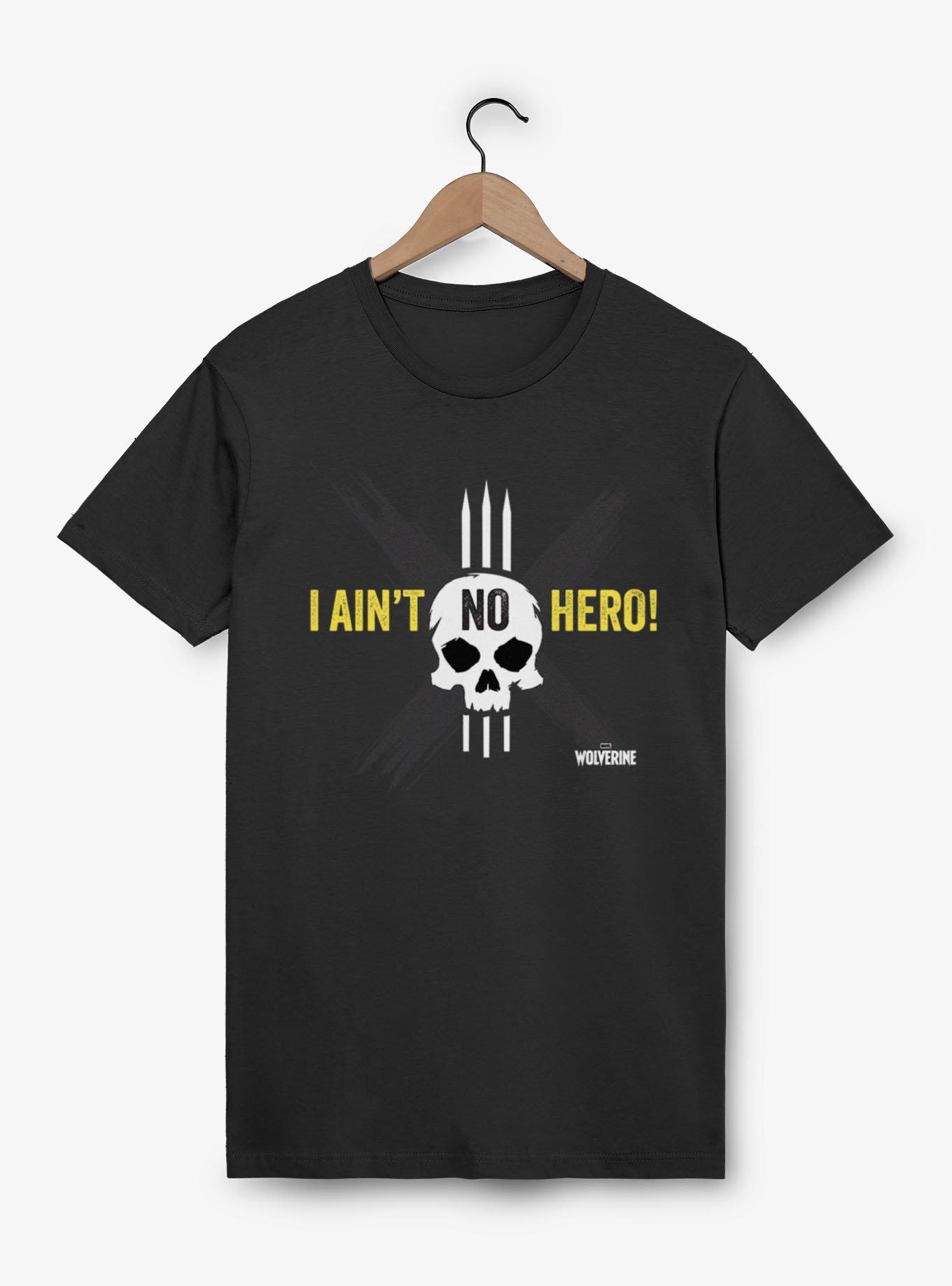 Marvel Wolverine Ain't No Hero Skull T-Shirt