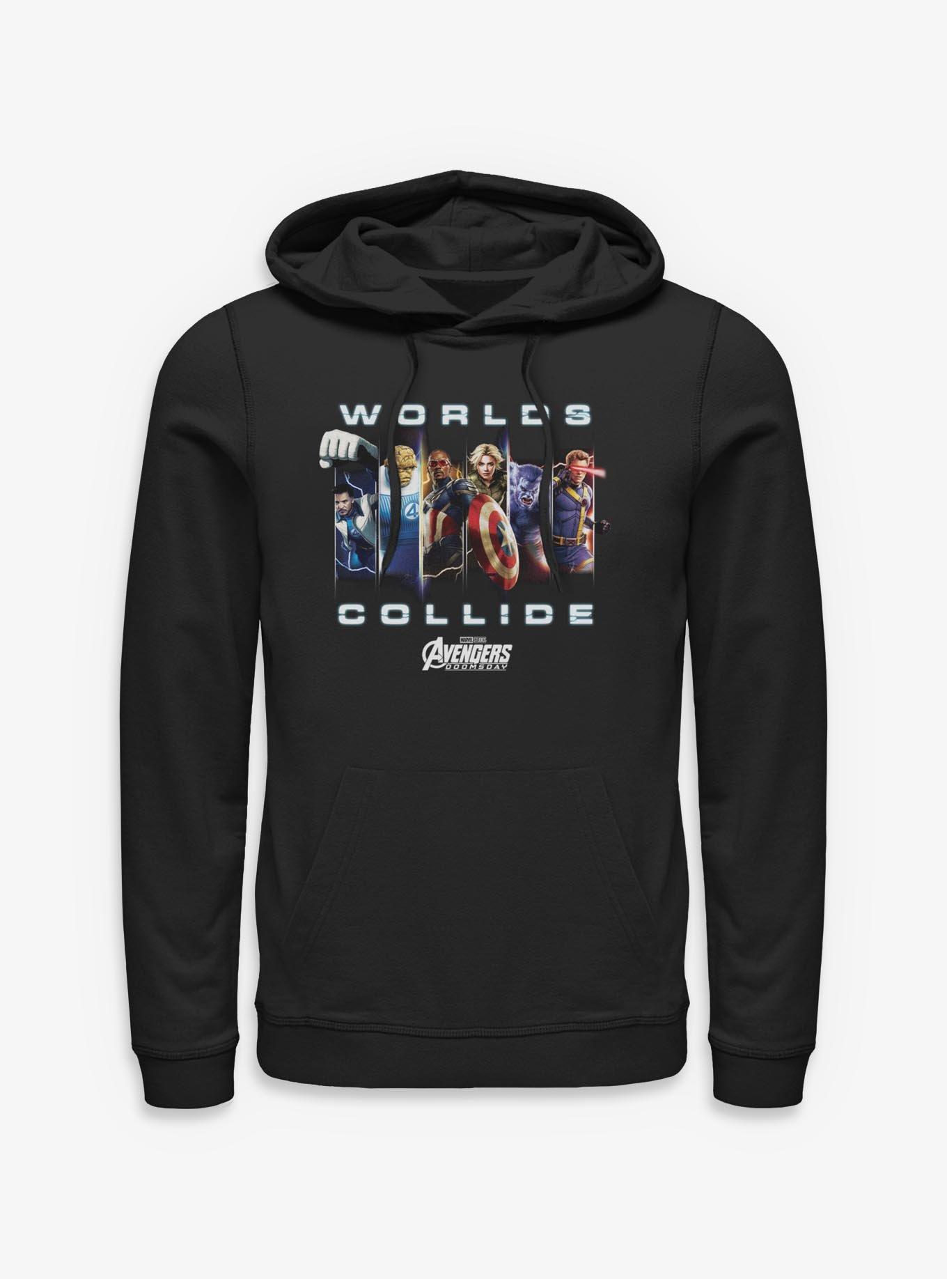 Marvel Avengers Doomsday Worlds Collide Panels Hoodie
