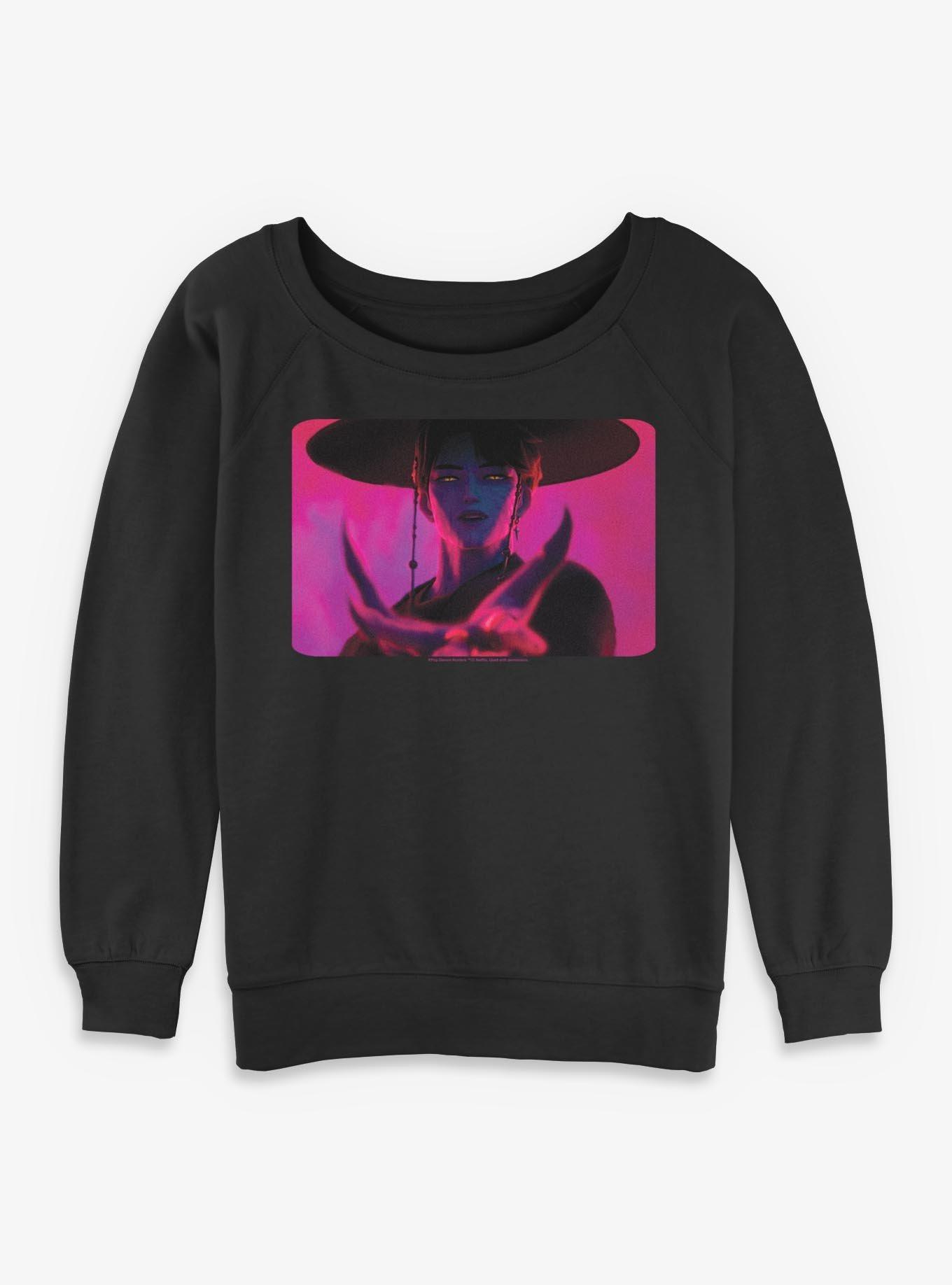KPop Demon Hunters Jinu Soul Womens Slouchy Sweatshirt