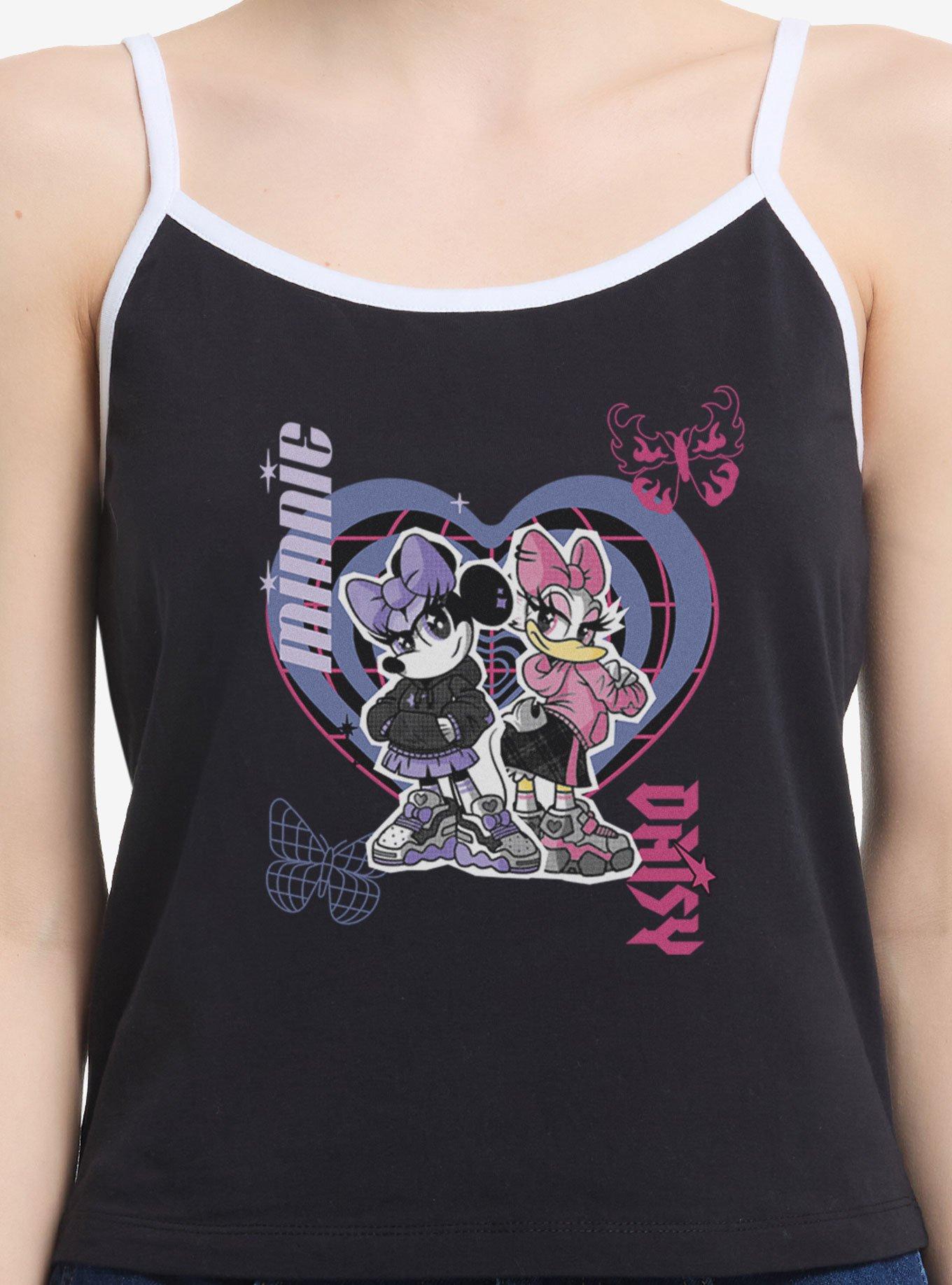 Disney Mickey Mouse Daisy And Minie Heart Womens Cami