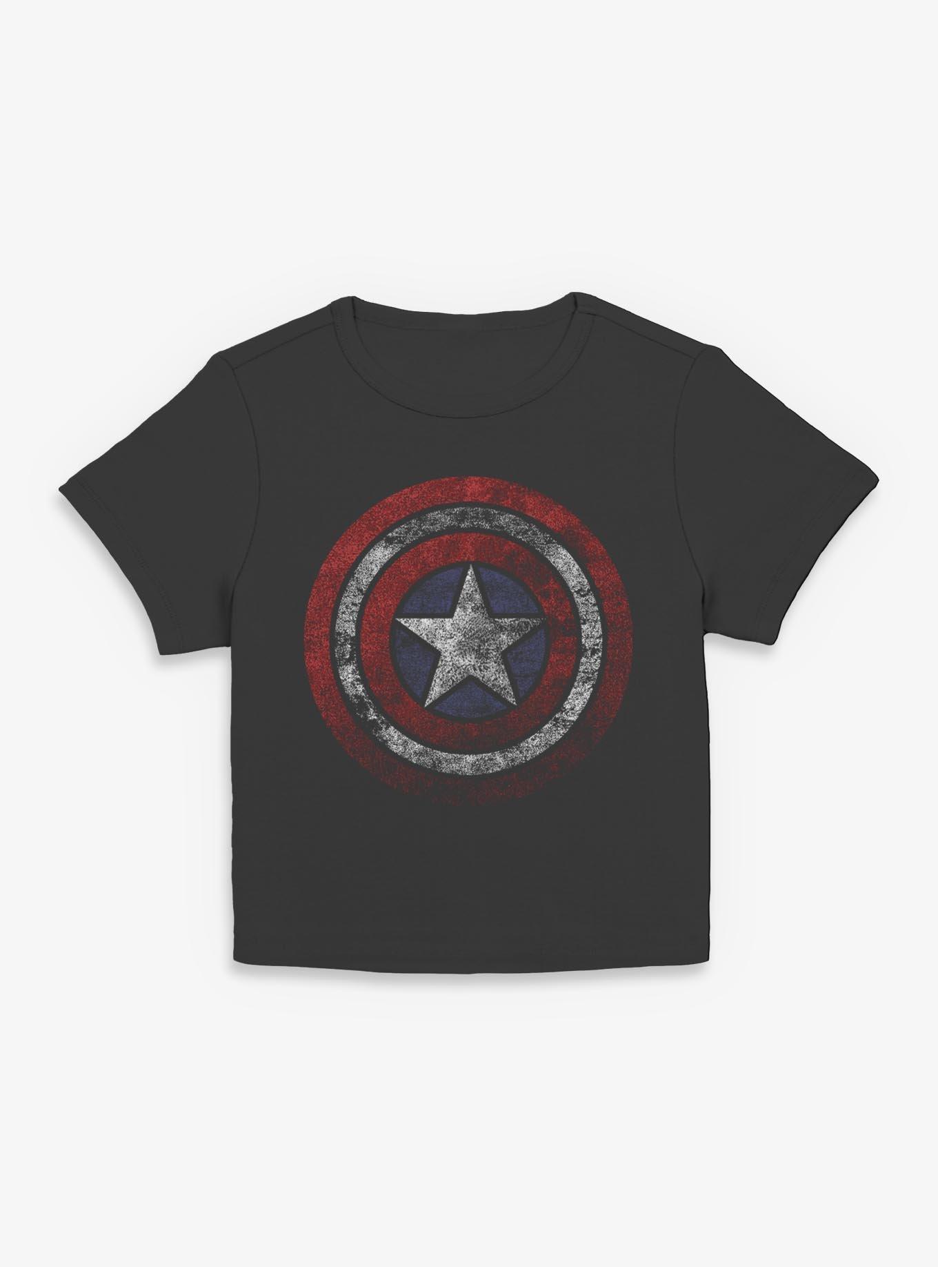 Marvel Captain America Dark Shield Womens Baby T-Shirt