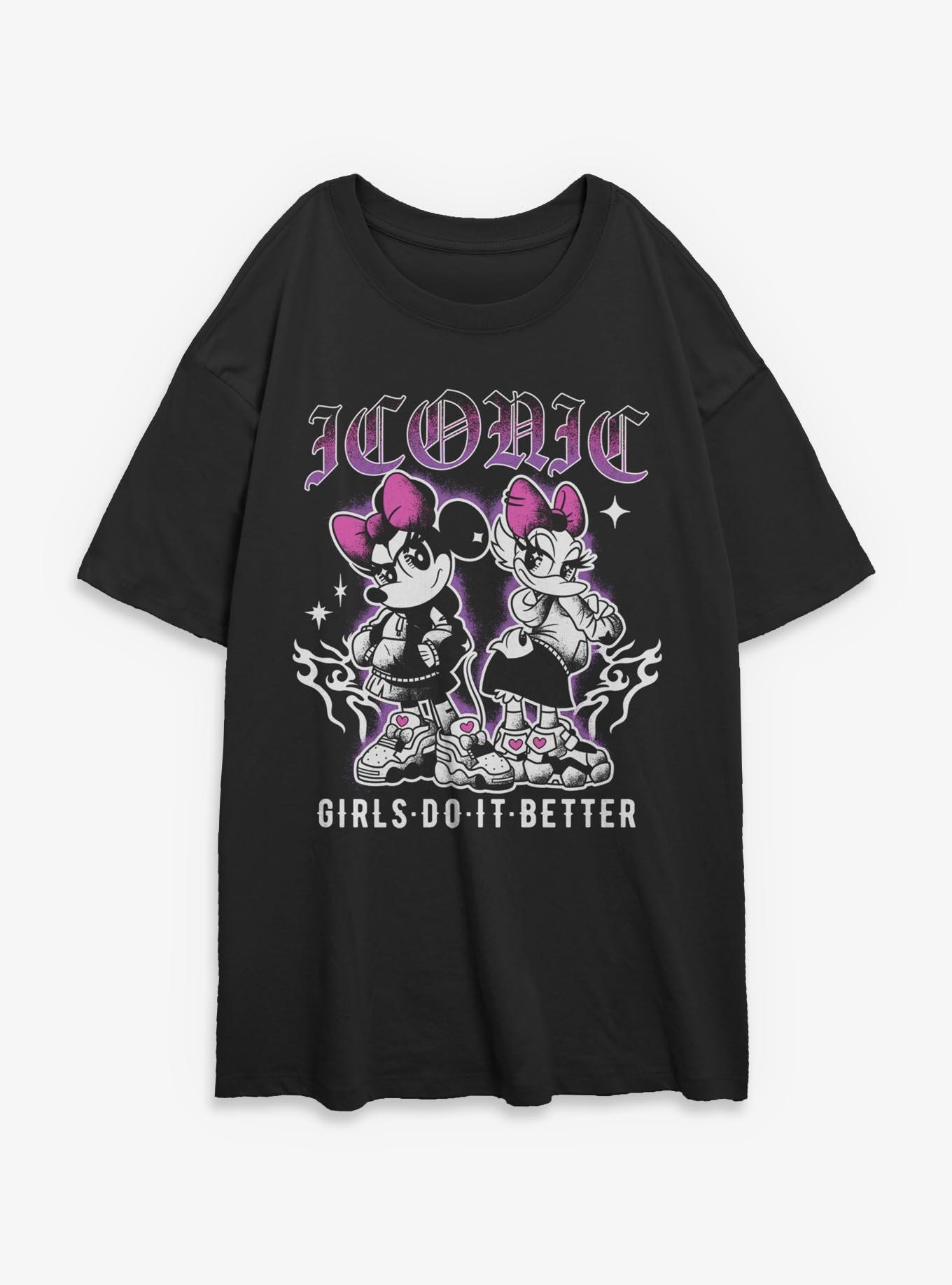 Disney Mickey Mouse Iconic Pop Minnie Daisy Womens Oversized T-Shirt