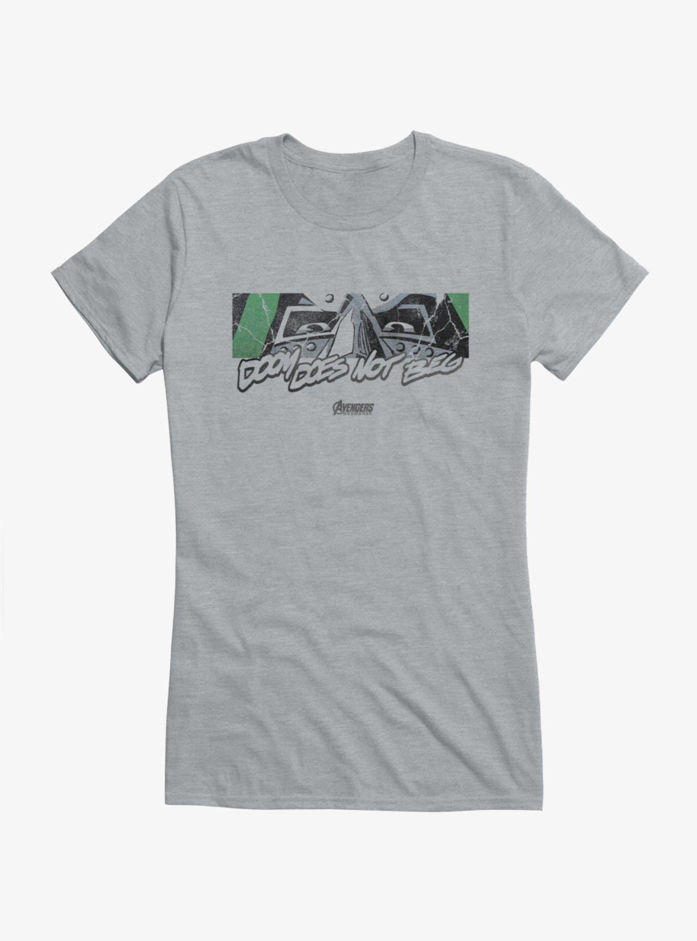 Marvel Avengers Doomsday Doctor Doom Does Not Beg Eyes Girls T-Shirt Hot Topic Exclusive