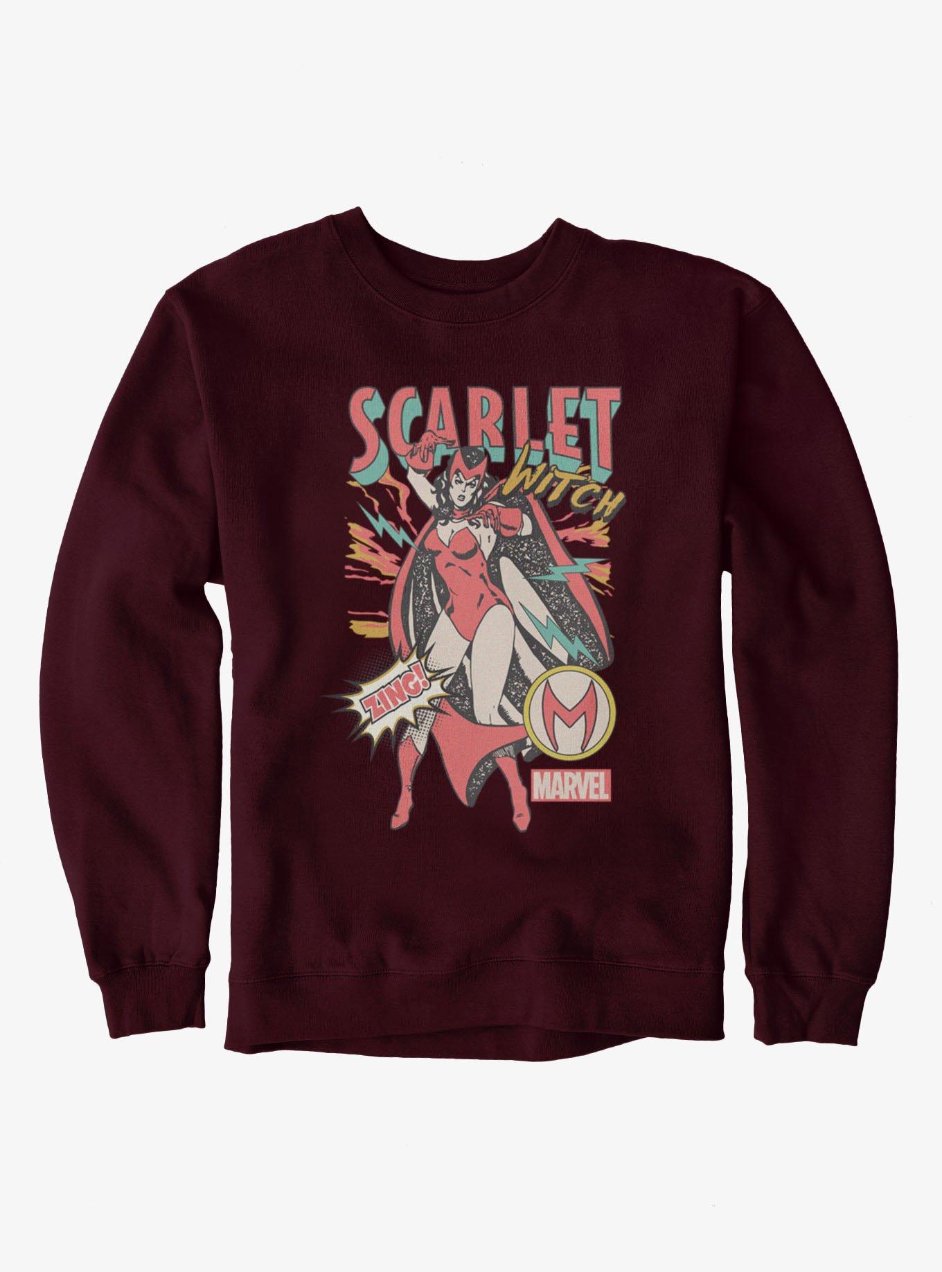 Marvel Comics Retro Scarlet Witch Classic Comic Zing Sweatshirt