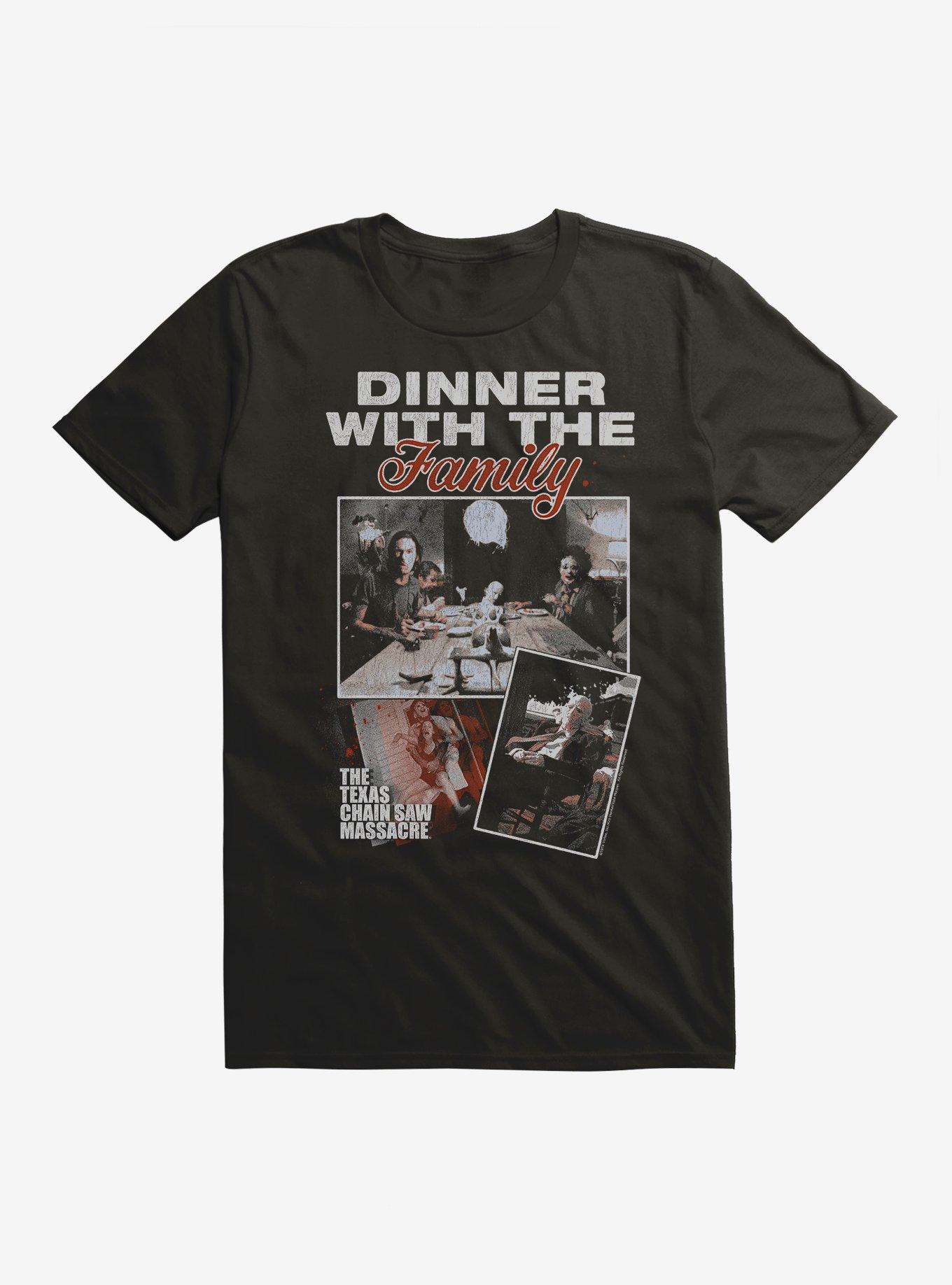 The Texas Chainsaw Massacre Dinner With The Family Photo Collage T-Shirt