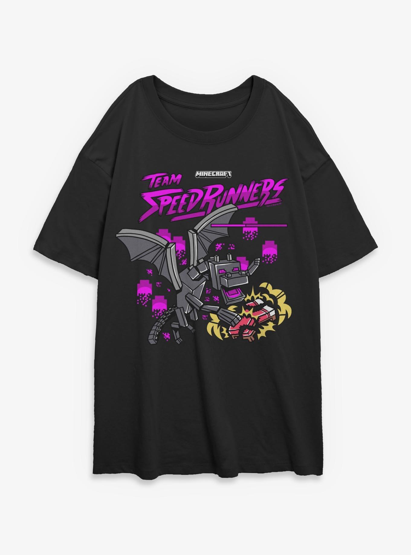 Minecraft Team Speedrunners Womens Oversized T-Shirt