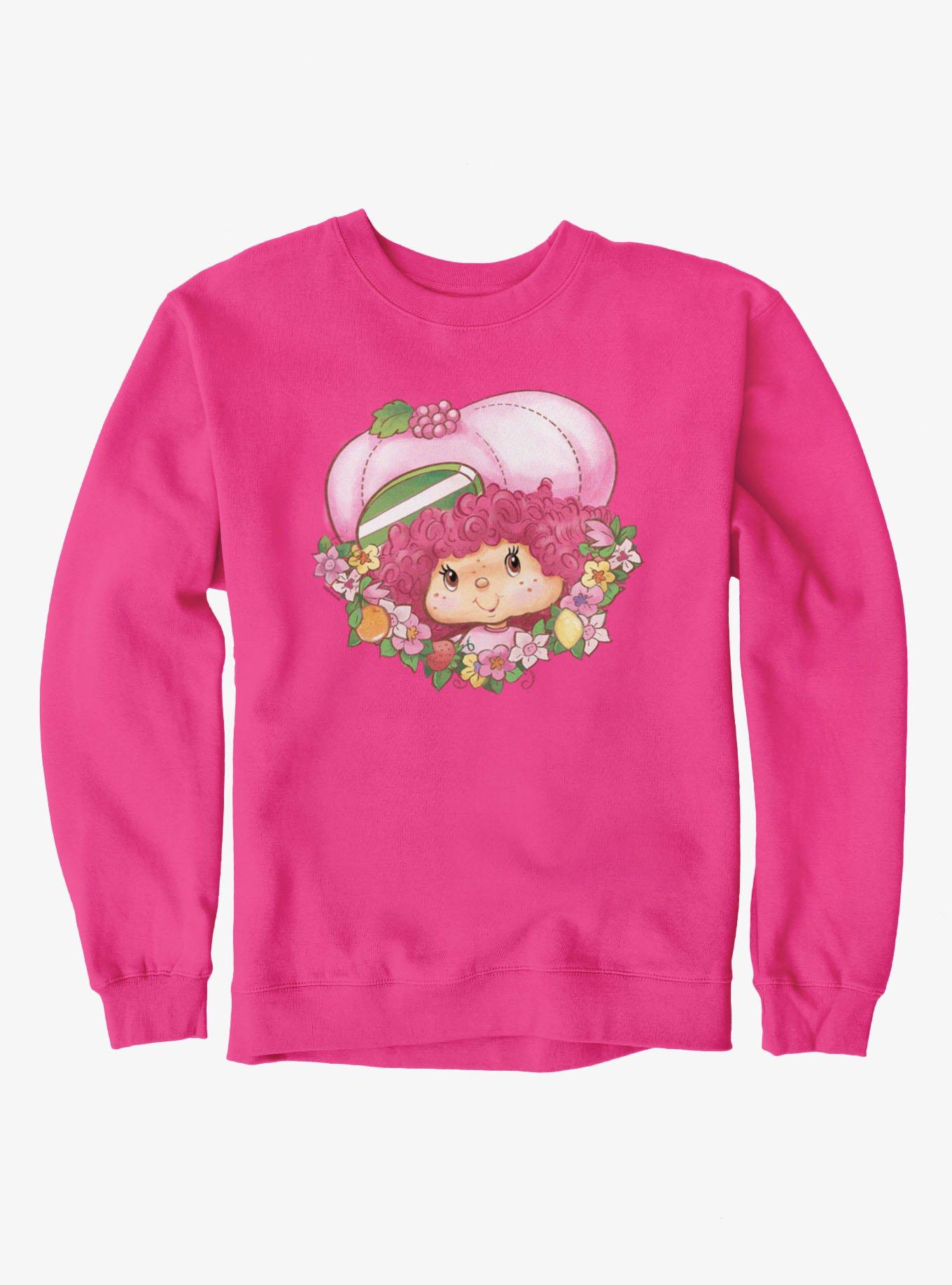 Strawberry Shortcake Pink Pumpkin Flower Wreath Sweatshirt