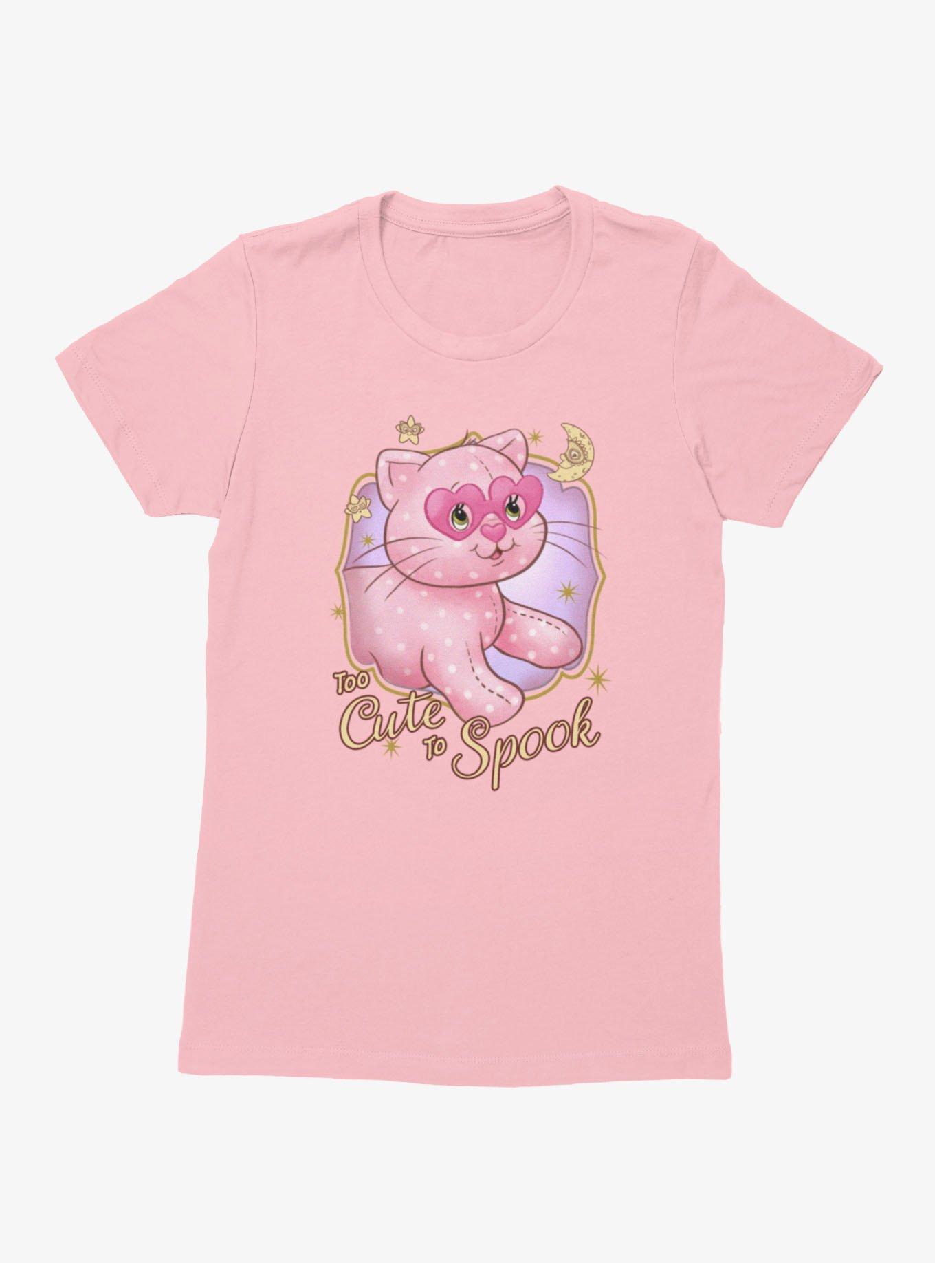 Strawberry Shortcake Too Cute To Spook Custard Cat Womens T-Shirt