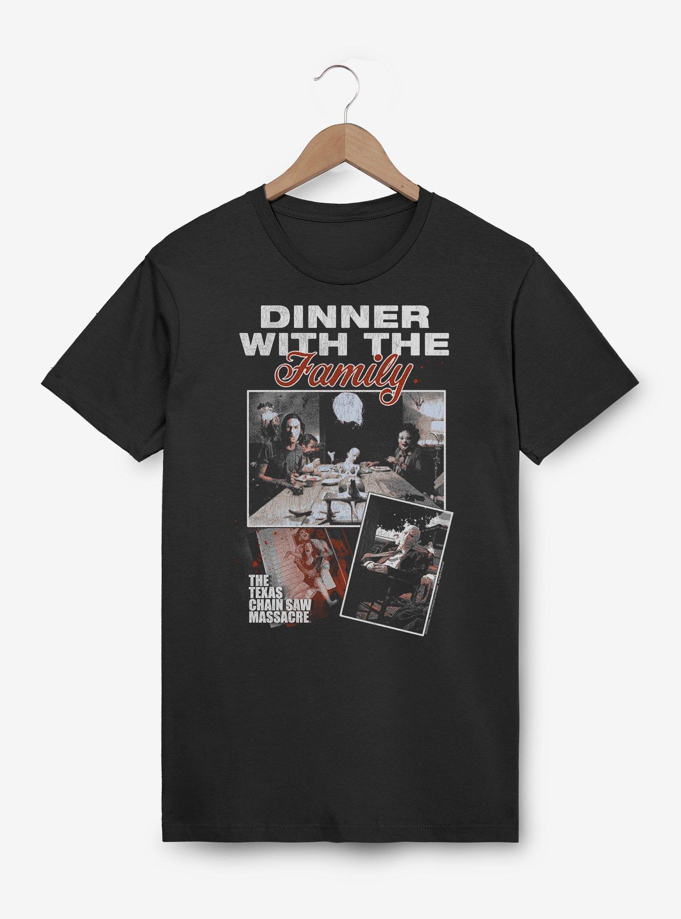 The Texas Chainsaw Massacre Dinner With The Family Photo Collage T-Shirt