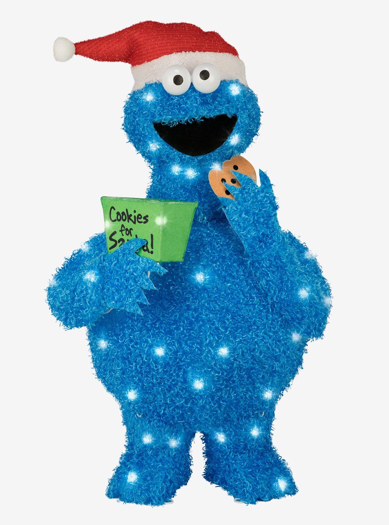 Sesame Street Cookie Monster 31" 3D Lighted Tinsel Sculpture